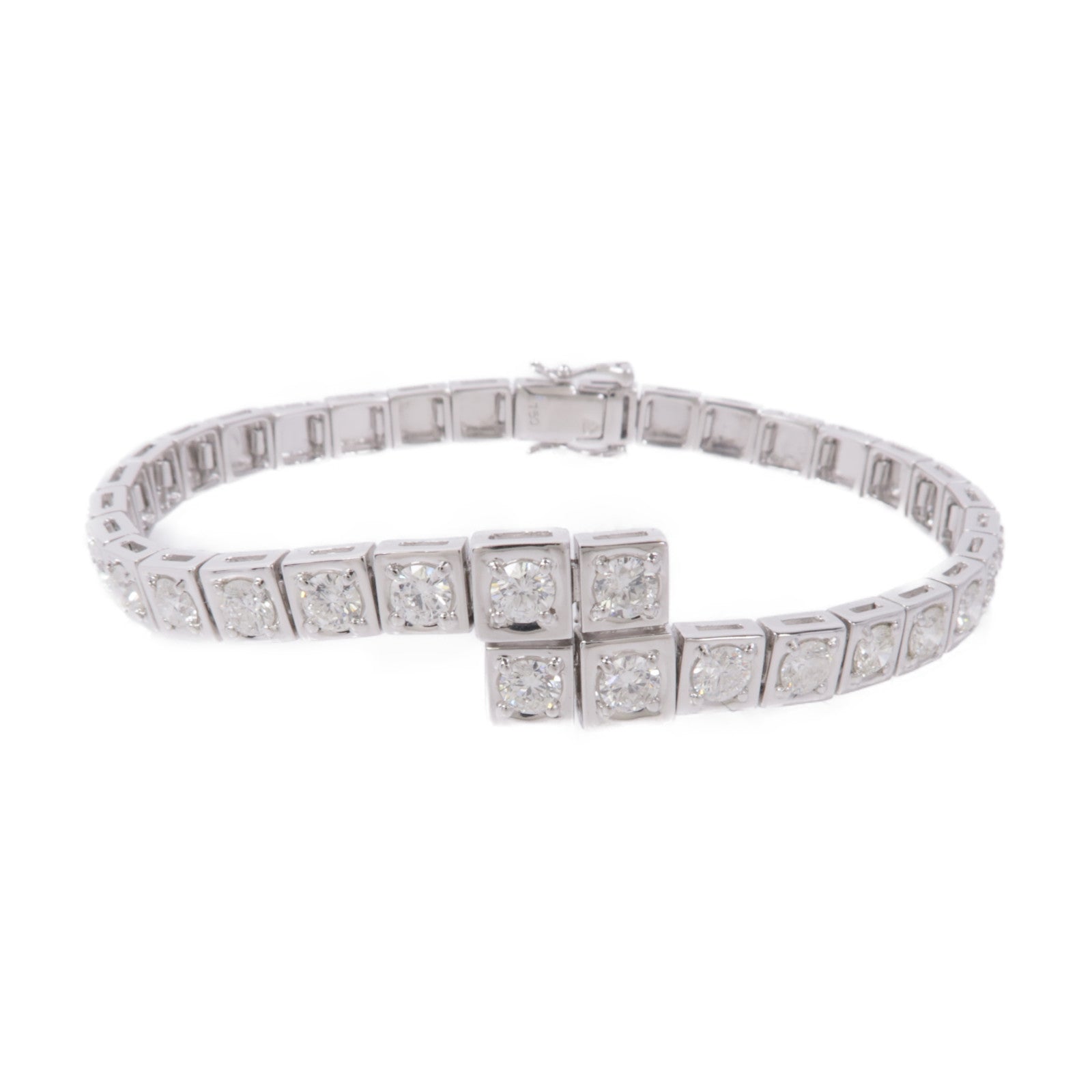JEWELRY 18K白金Diamond Bracelet鑽石手鏈
