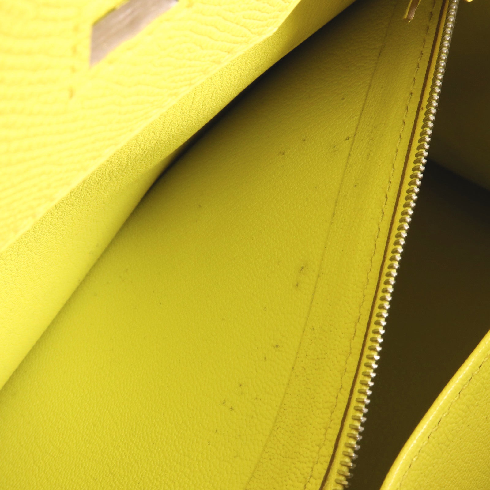 HERMES Epsom皮革Birkin 35銀扣手挽袋Lime