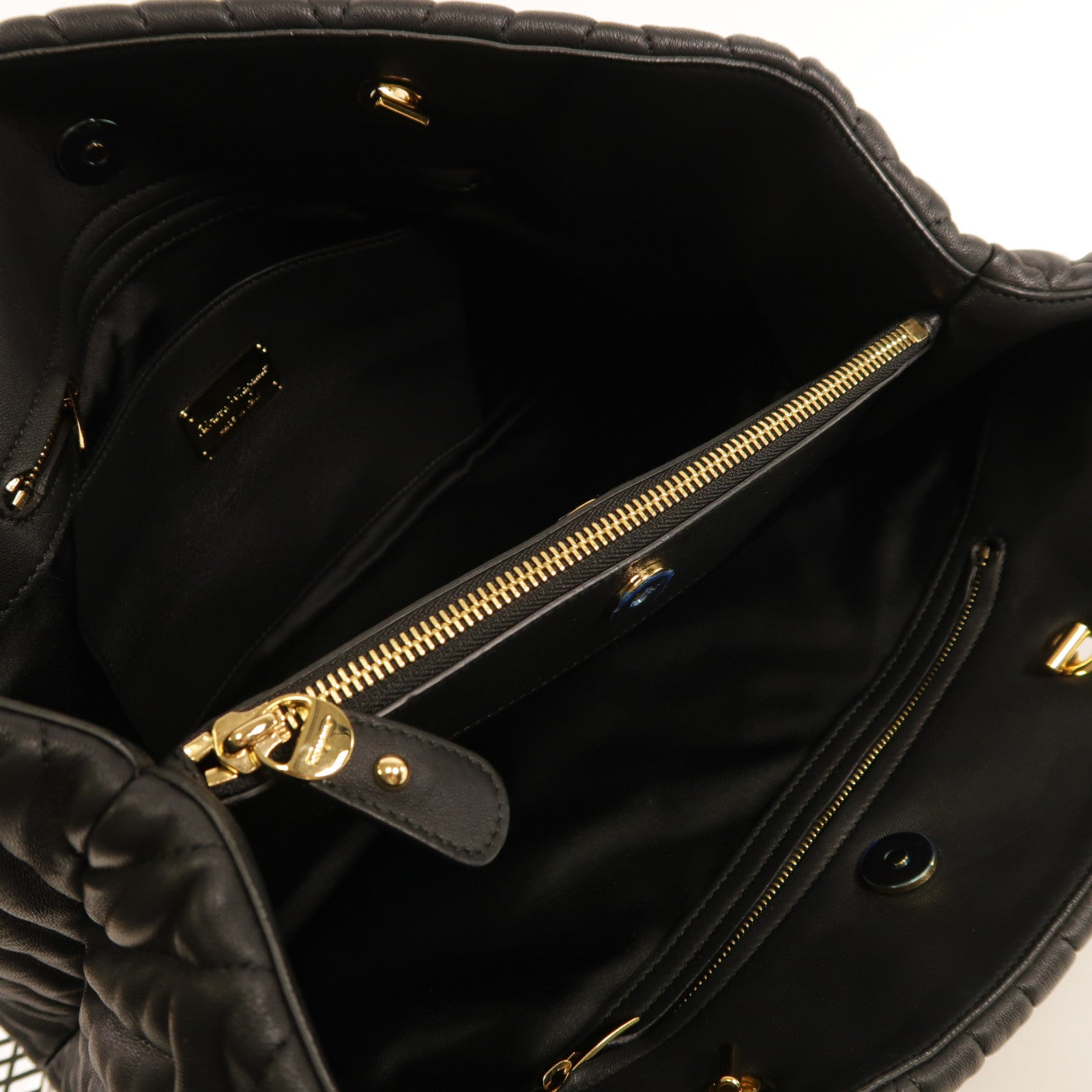 Salvatore Ferragamo 牛皮皮革Hand Bag金扣肩背袋