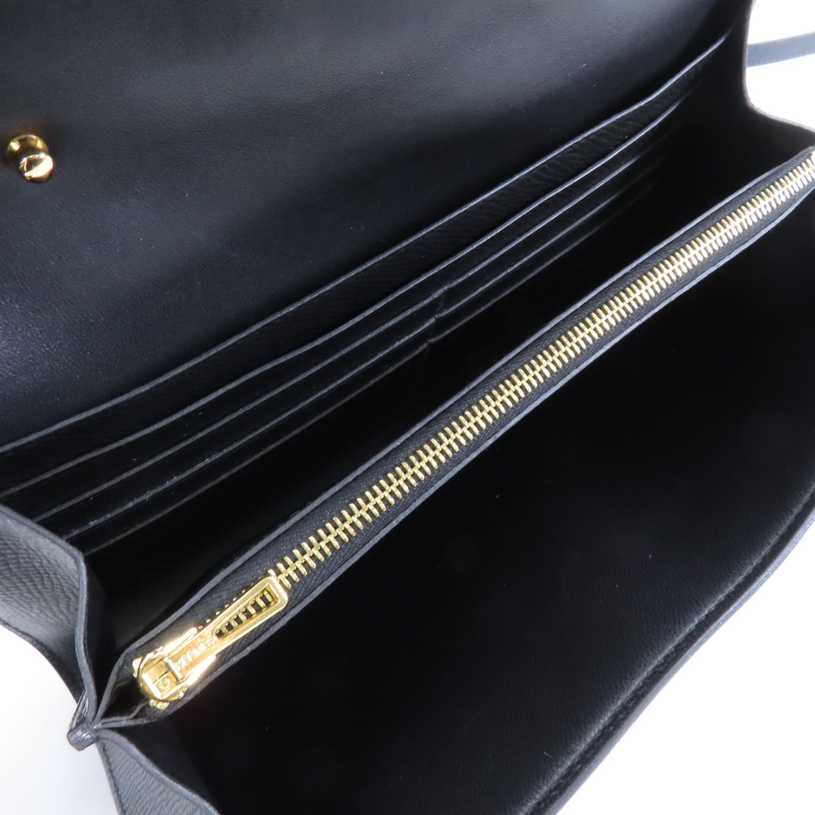 HERMES Epsom皮革Constance To Go金扣肩背袋Noir/黑色
