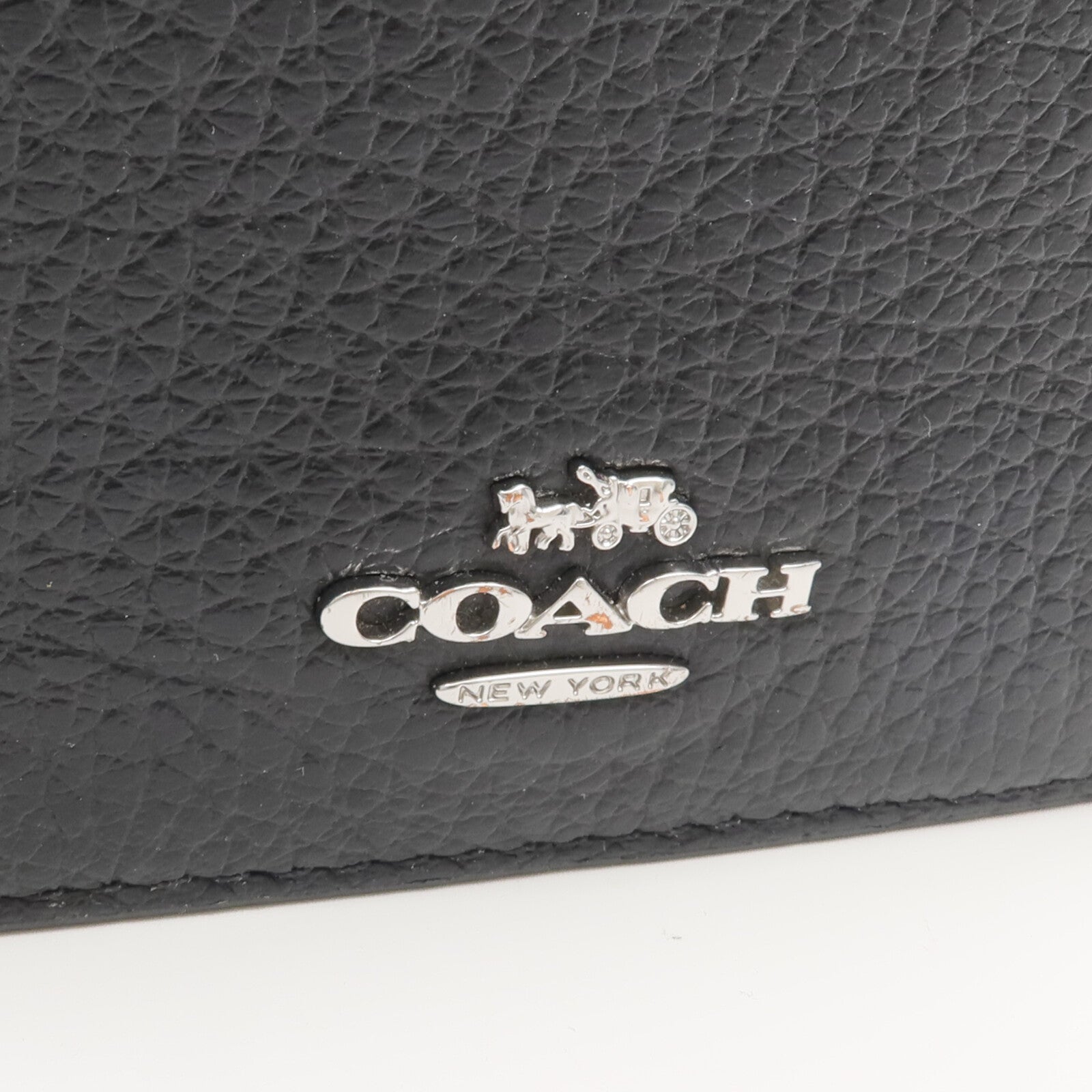 COACH 牛皮皮革Wallet銀扣錢包