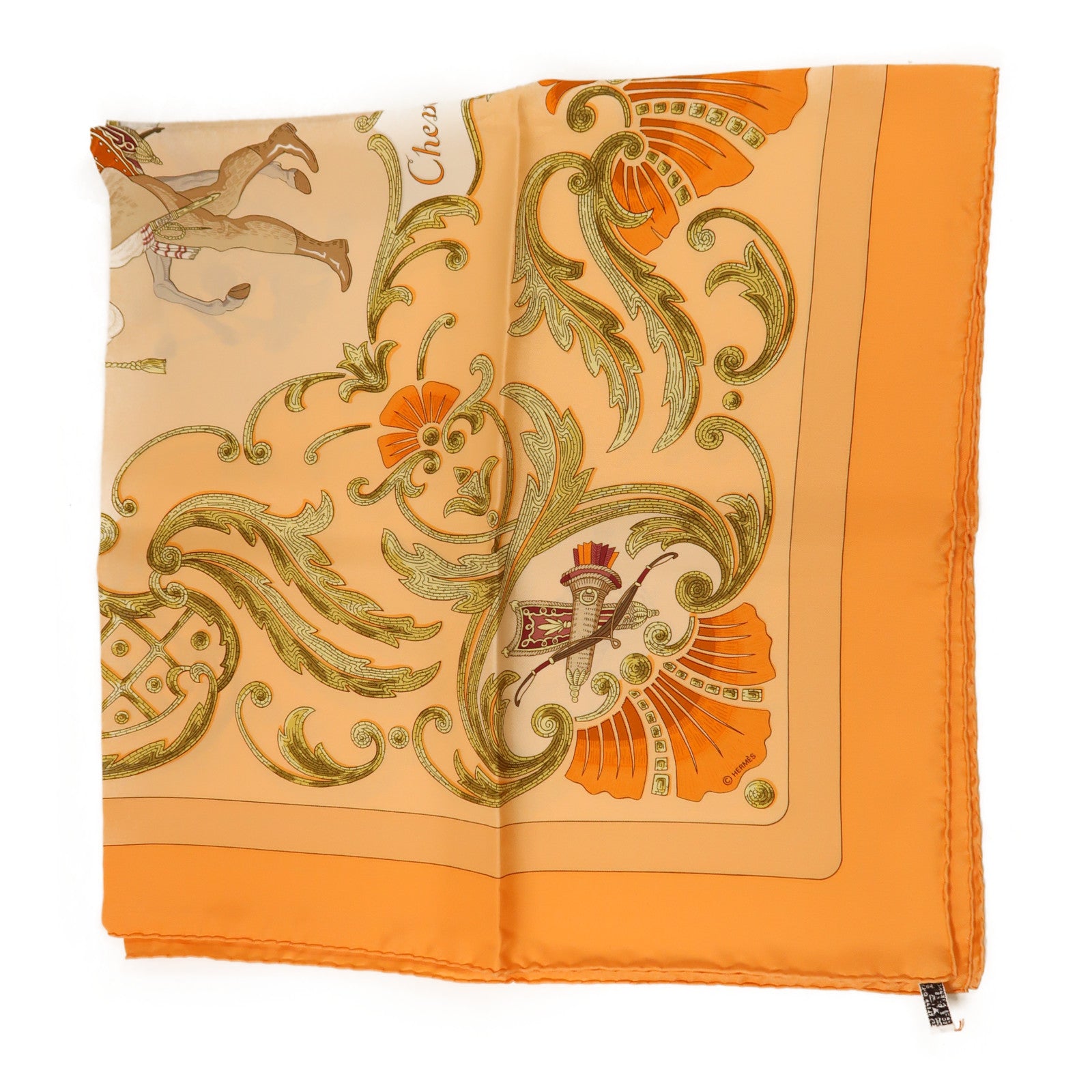 HERMES 絲質Scarf 90X90絲巾