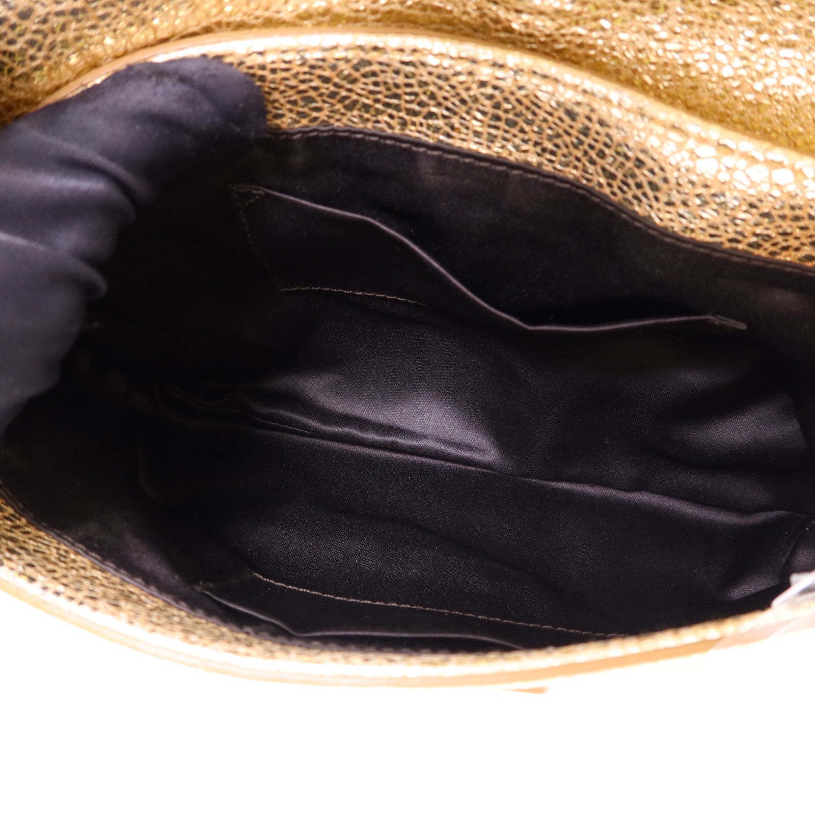 YVES SAINT LAURENT 牛皮皮革Chain Shoulder Bag金扣鏈帶肩背袋