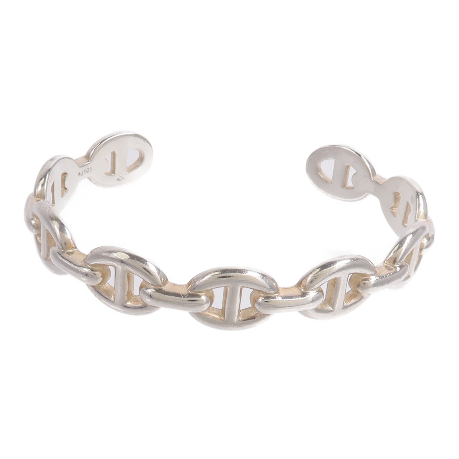 HERMES 925純銀Chain d'Ancre Enchainee Bracelet手鐲