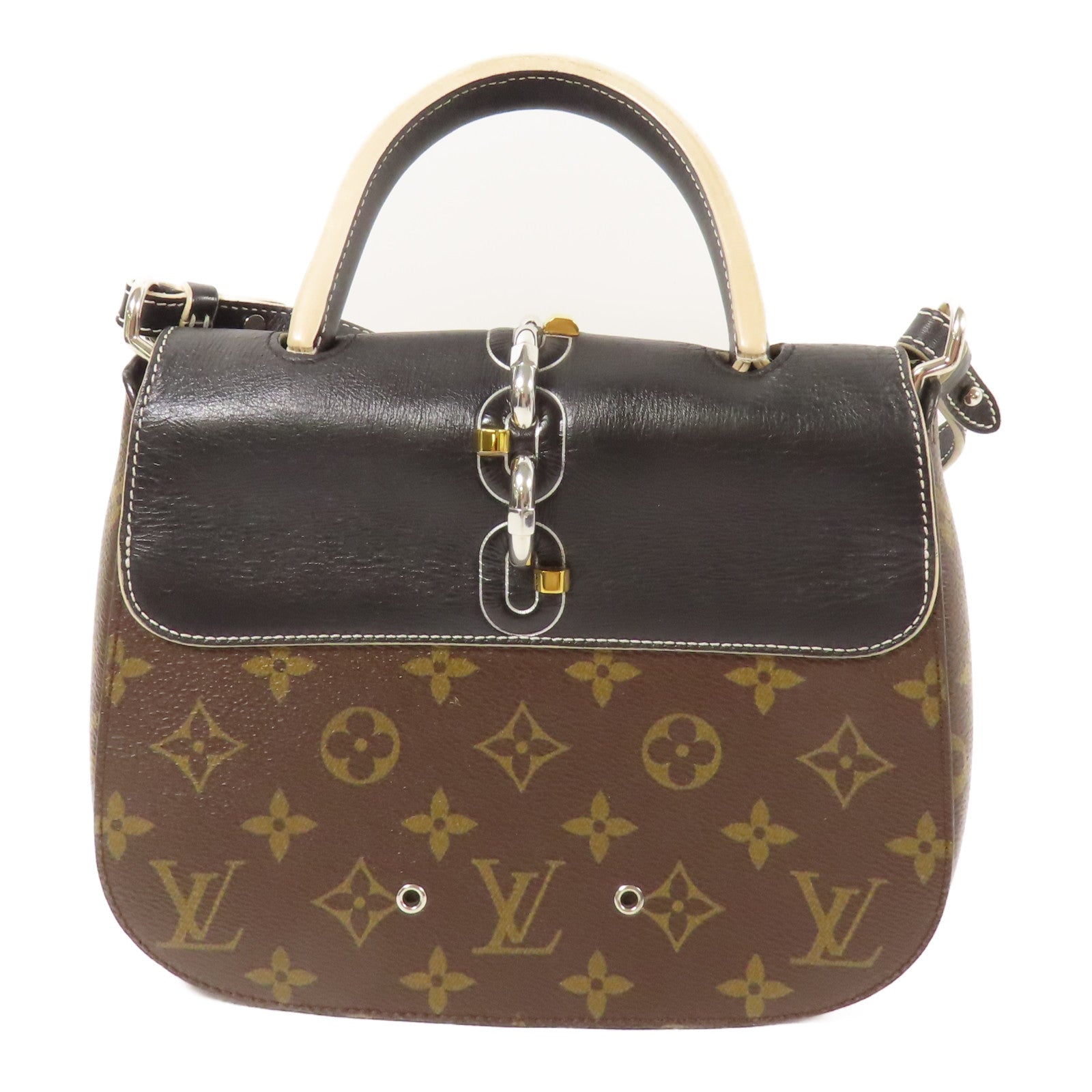 LOUIS VUITTON Monogram Chain It 銀扣手挽肩背兩用袋