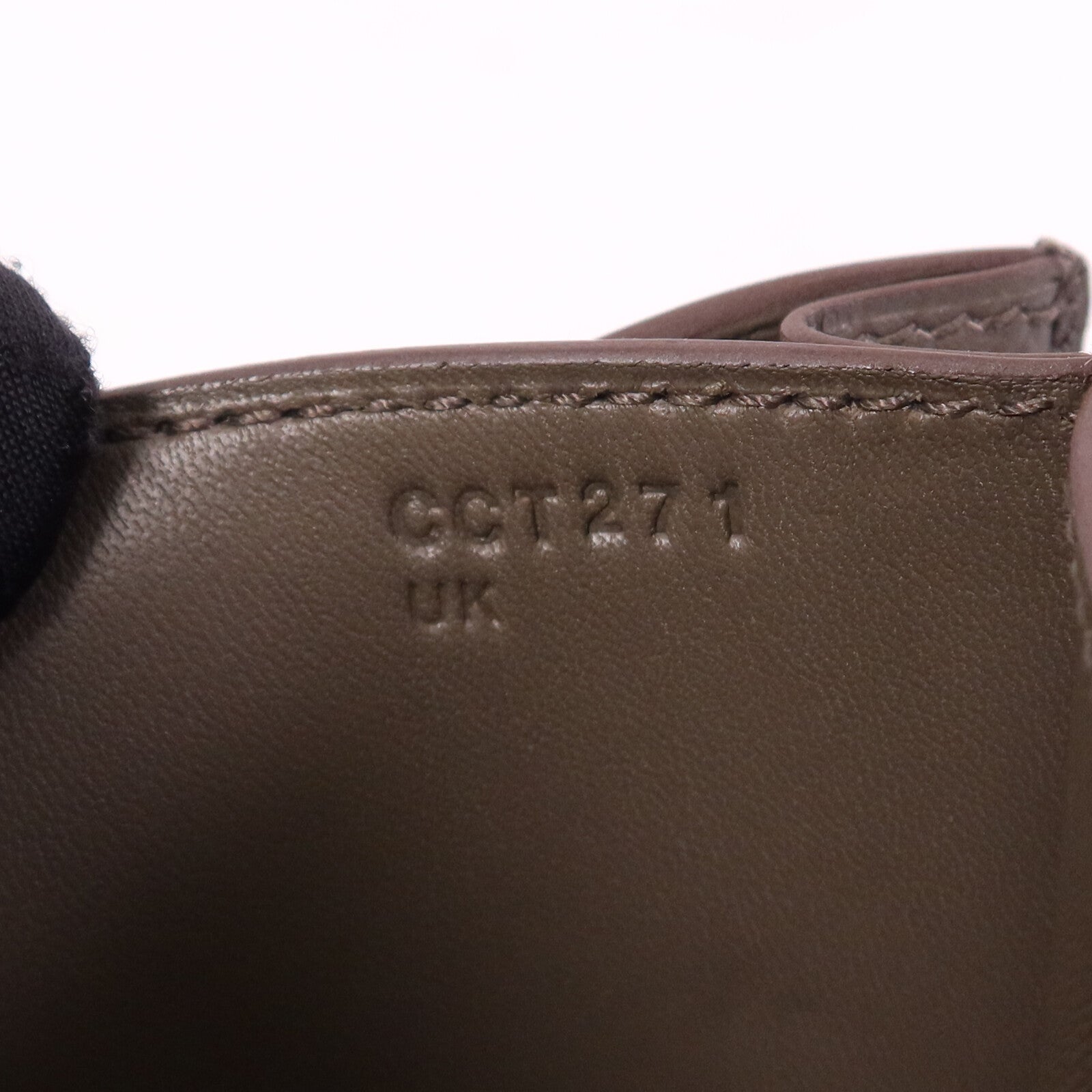 HERMES Epsom皮革Constance Mini銀扣肩背袋Etain