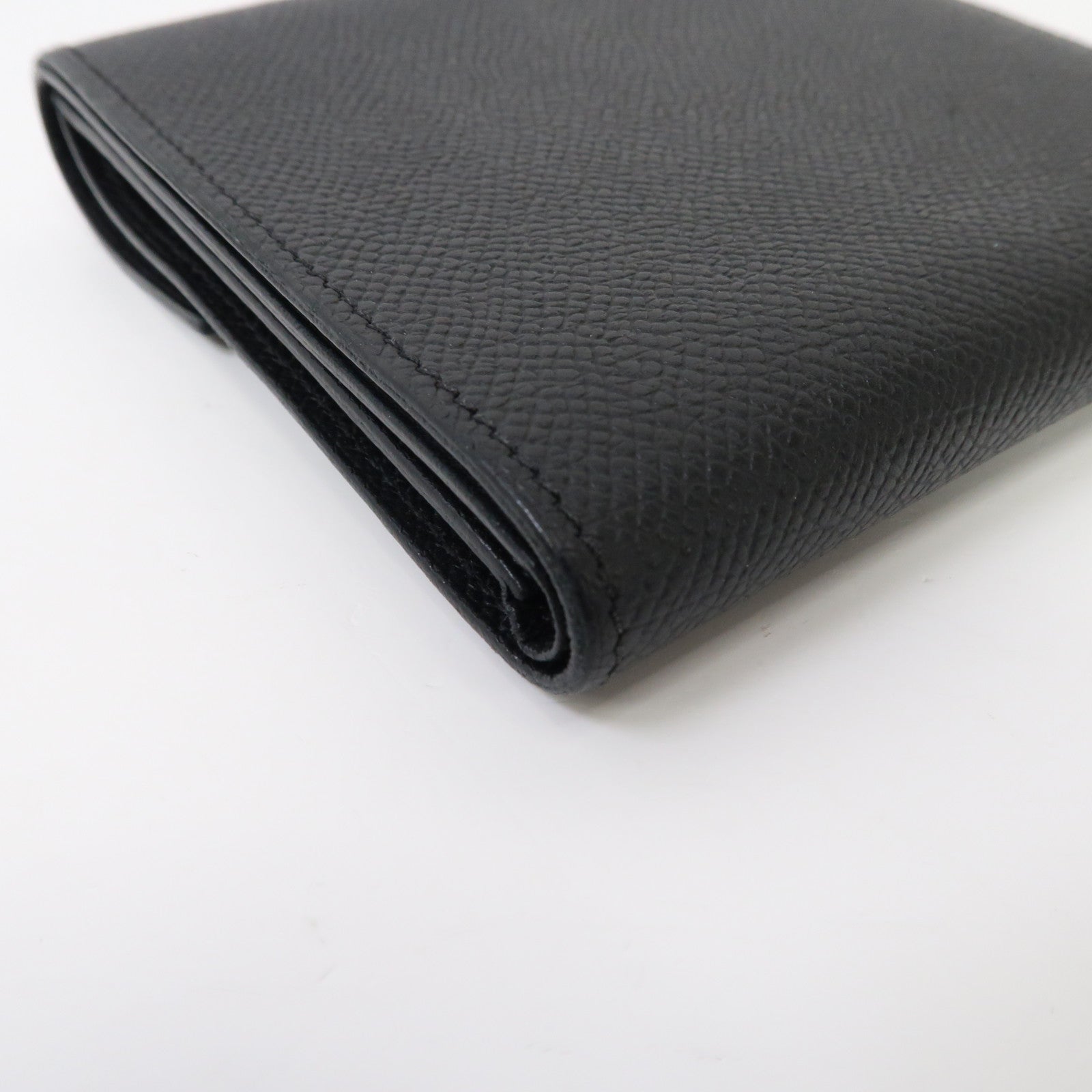 HERMES Epsom皮革Clic 12 Wallet金扣錢包黑色