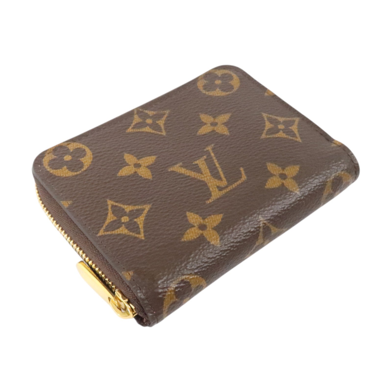 LOUIS VUITTON Monogram Zippy Coin Case金扣零錢包