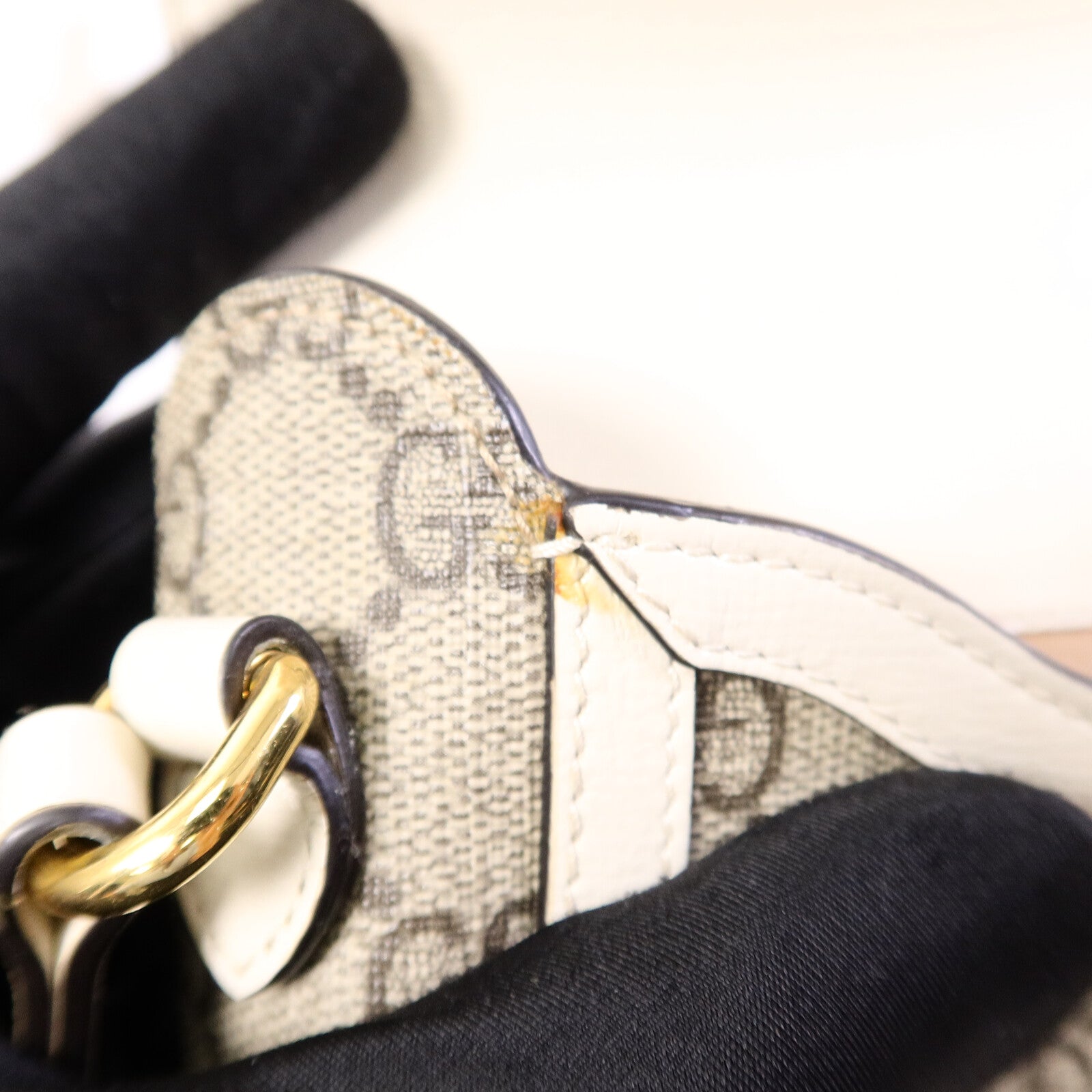 GUCCI 塗層帆布1955 Horsebit Mini肩背袋