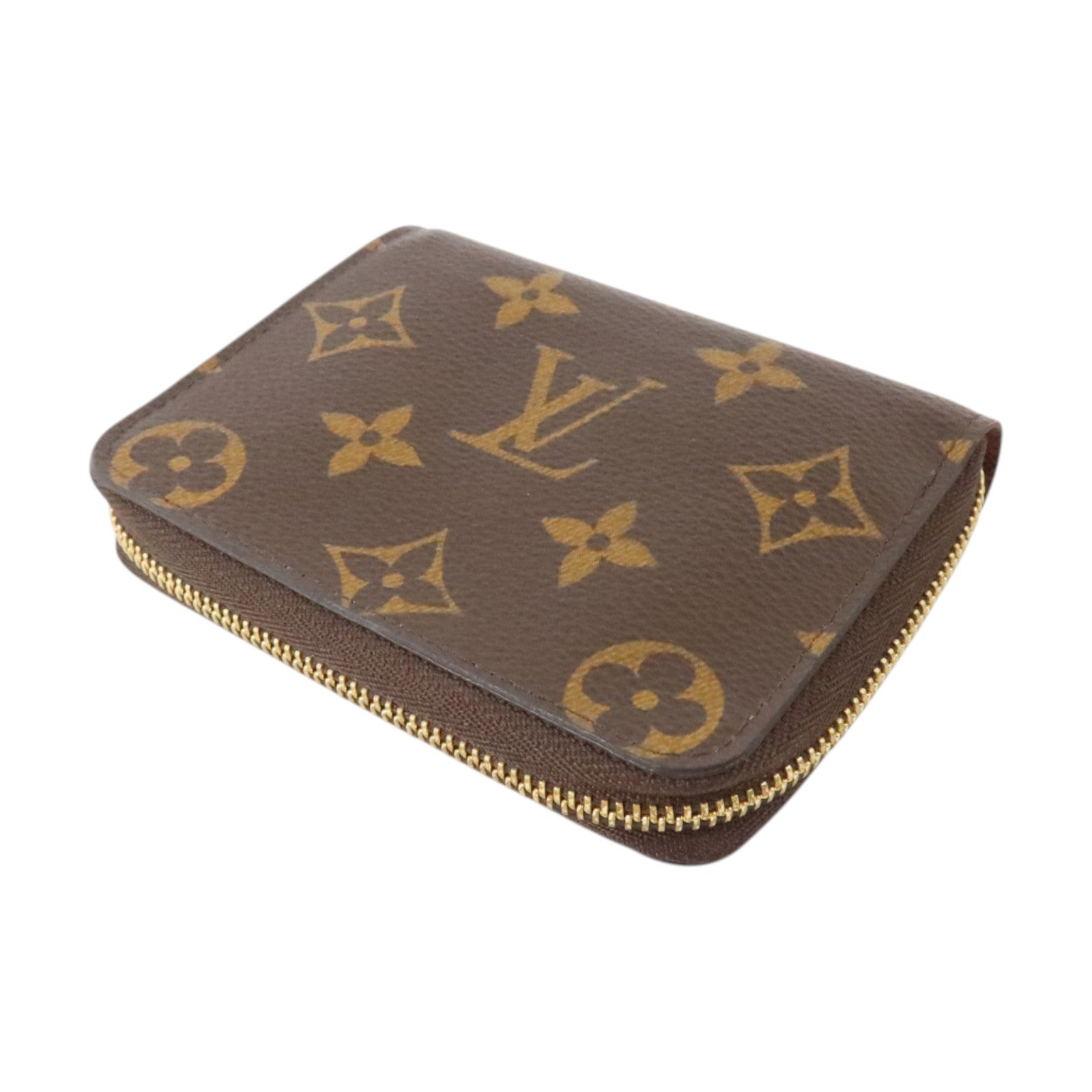 LOUIS VUITTON Monogram Zippy Coin Case金扣零錢包