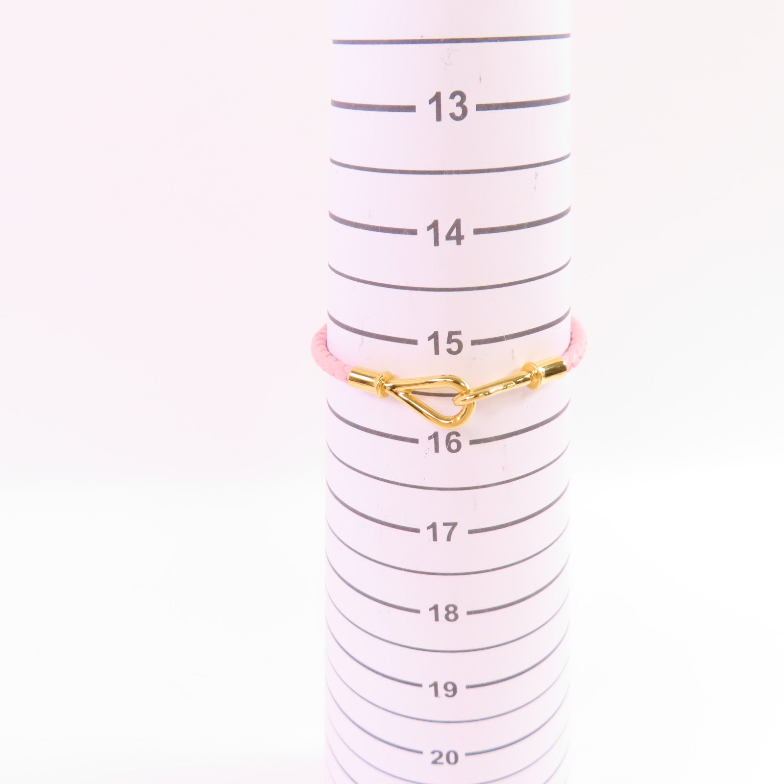 HERMES GHW Jumbo H Bracelet Swift leather Metal