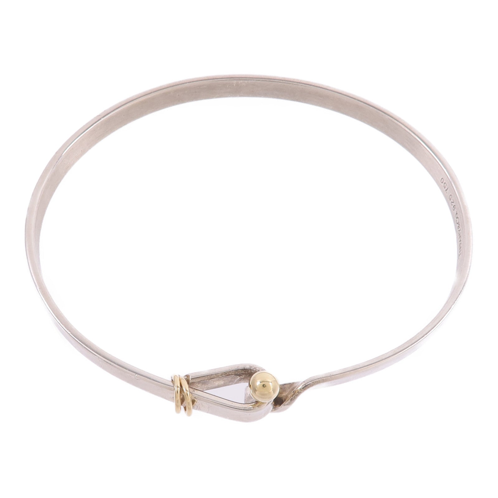 TIFFANY＆CO 925純銀/18K黃金Love Knot Bracelet手鐲