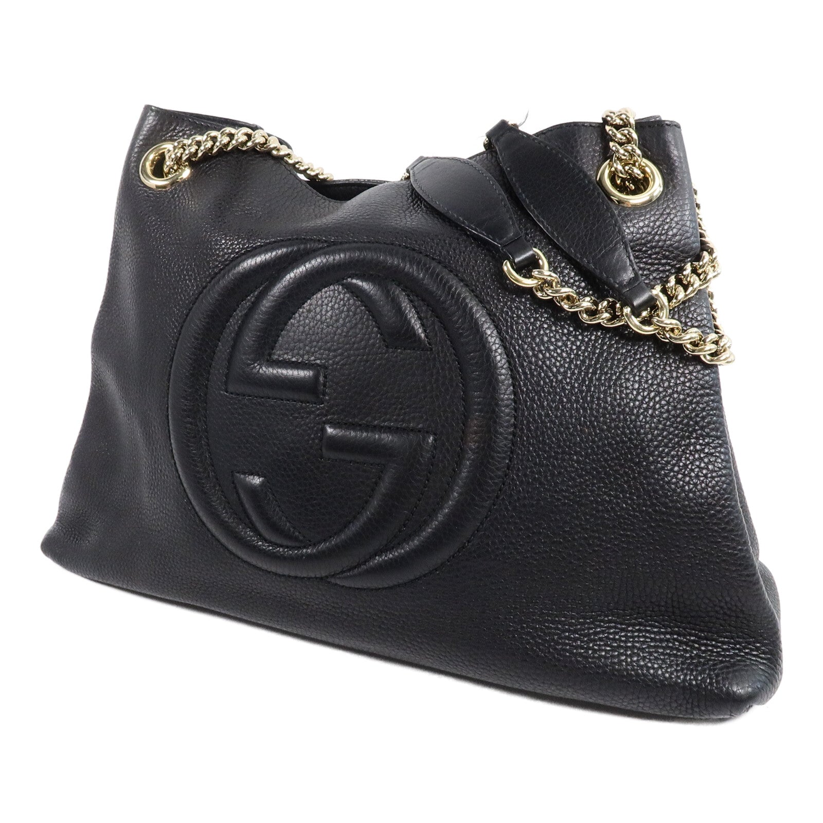 GUCCI 牛皮皮革Chain Shoulder Bag鏈帶肩背袋