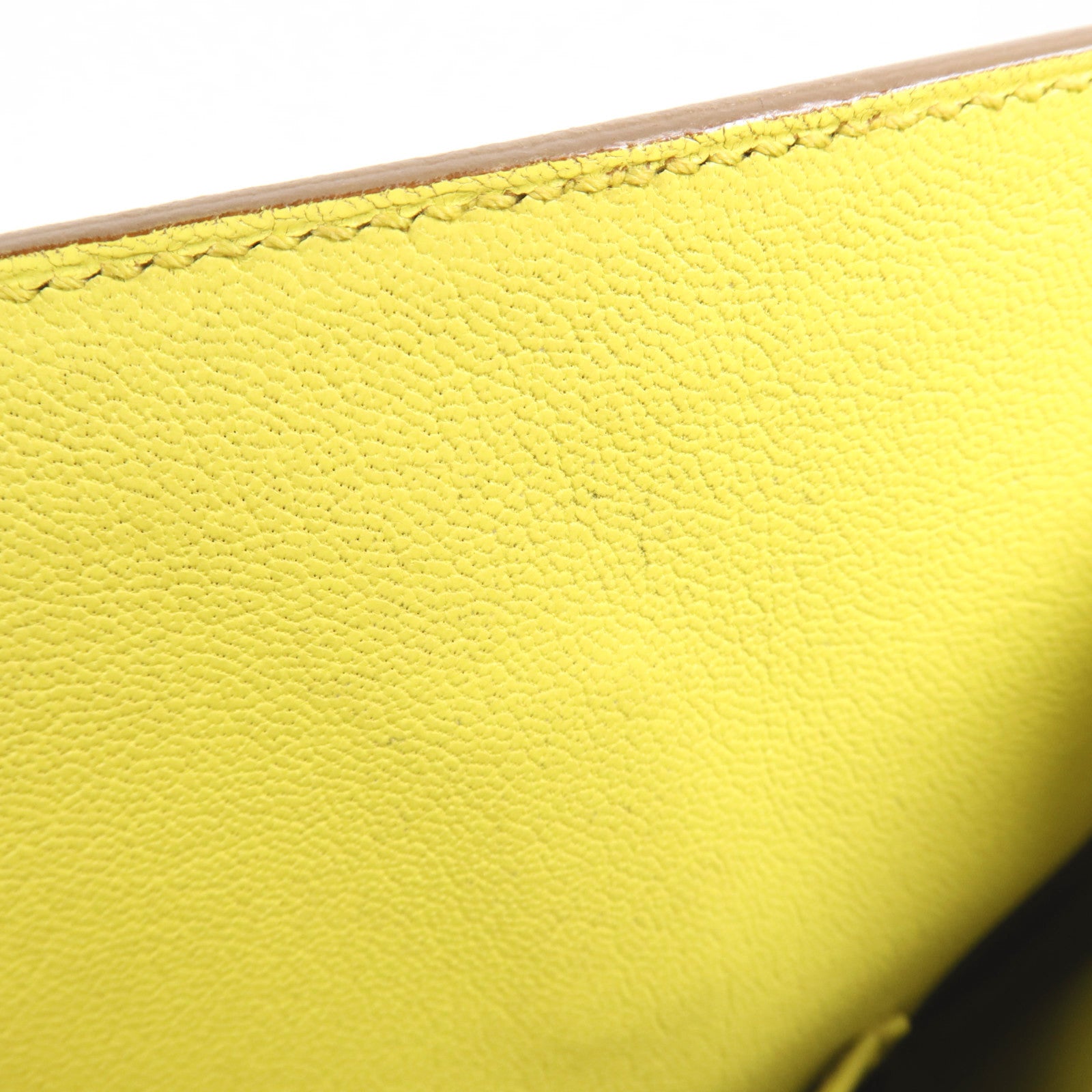 HERMES Epsom皮革Birkin 35銀扣手挽袋Lime