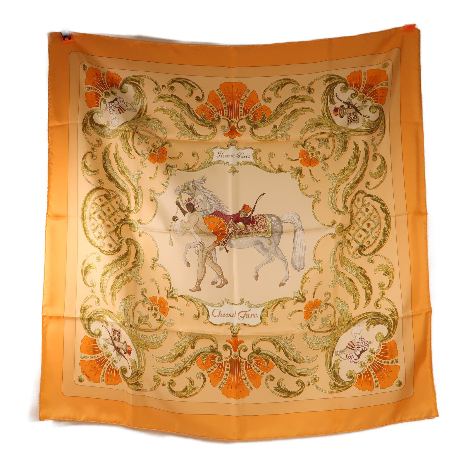 HERMES 絲質Scarf 90X90絲巾