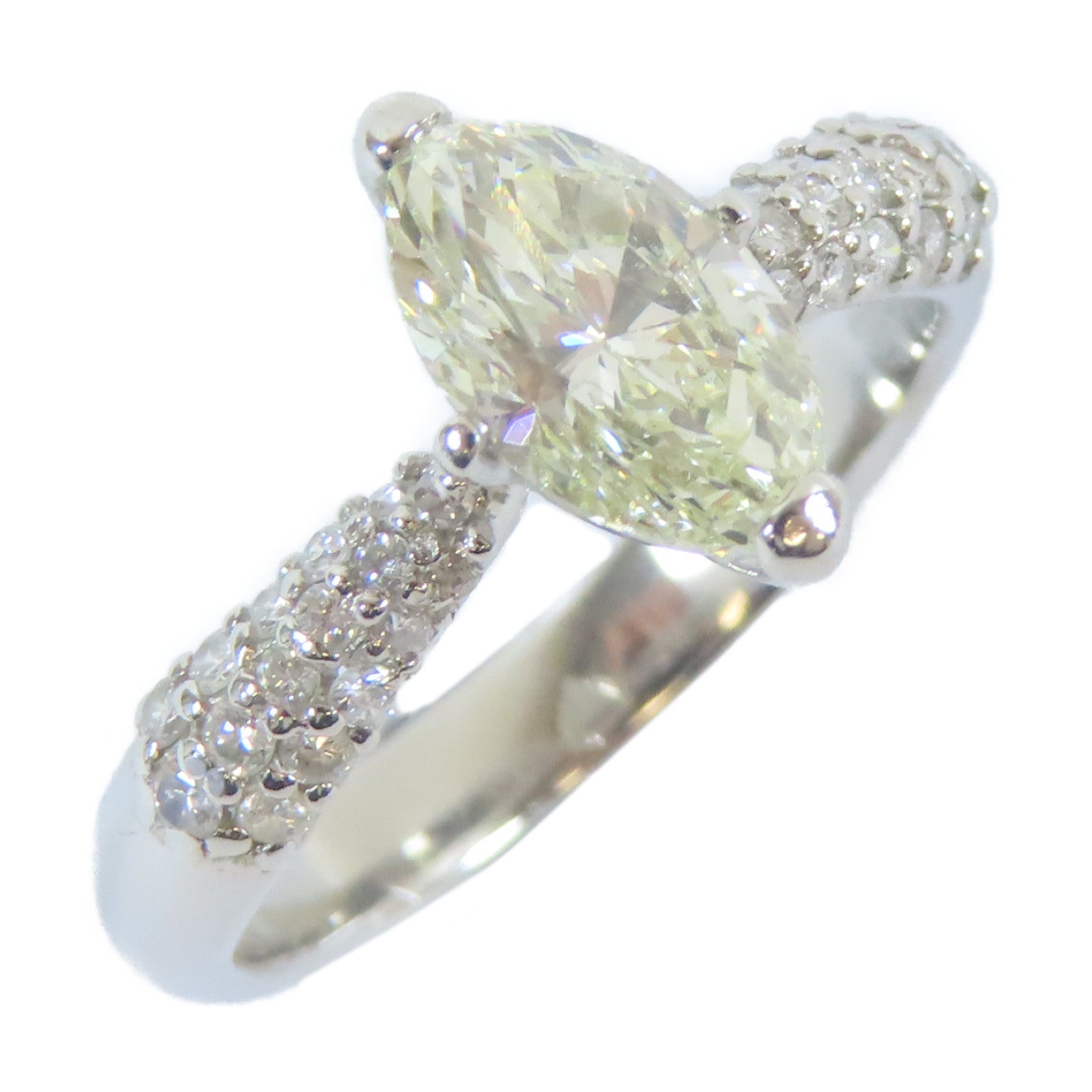 JEWELRY 【激減優惠】PT900白金Ring1.34ct鑽石戒指US#7.25