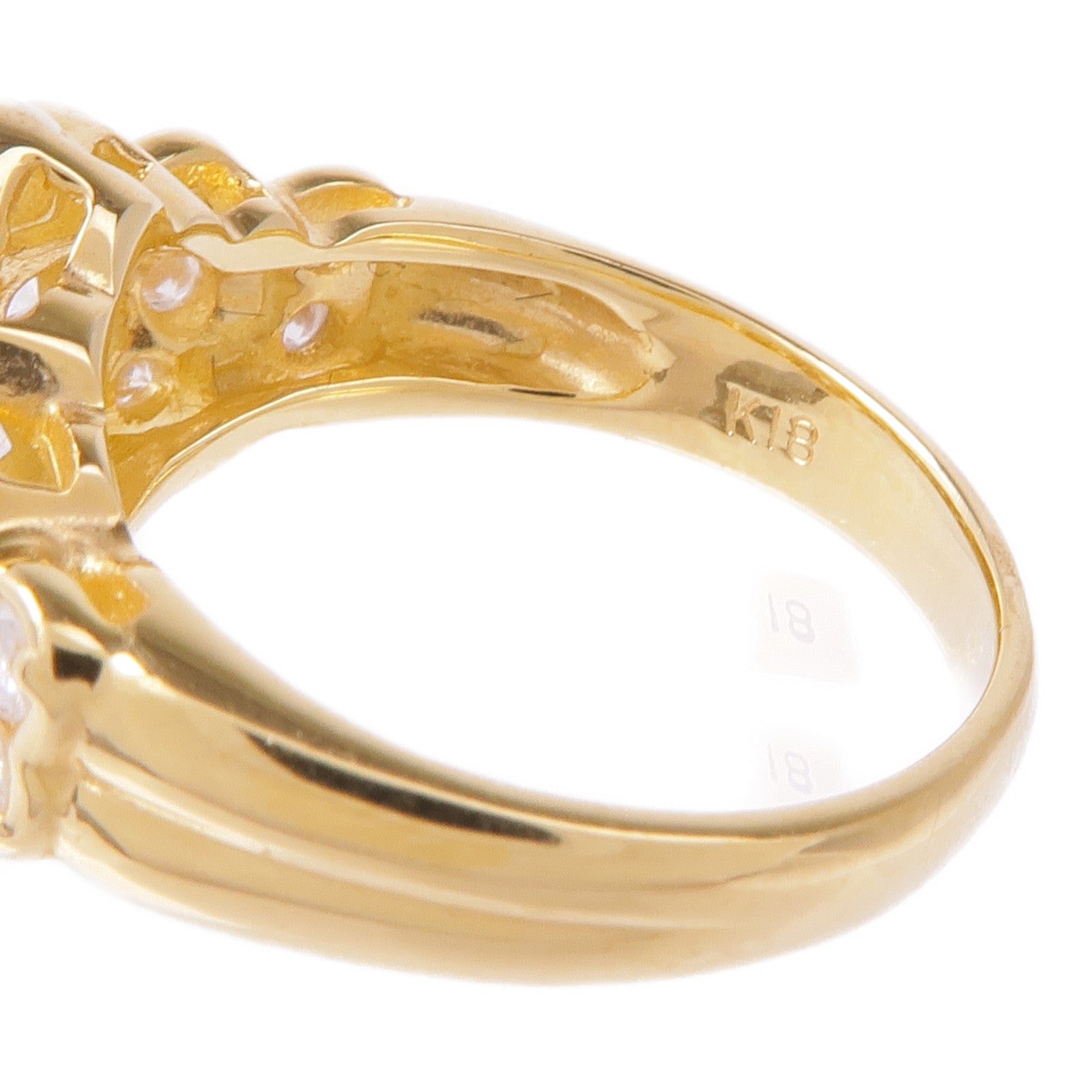 JEWELRY 18K黃金Diamond Ring鑽石戒指US#4.25