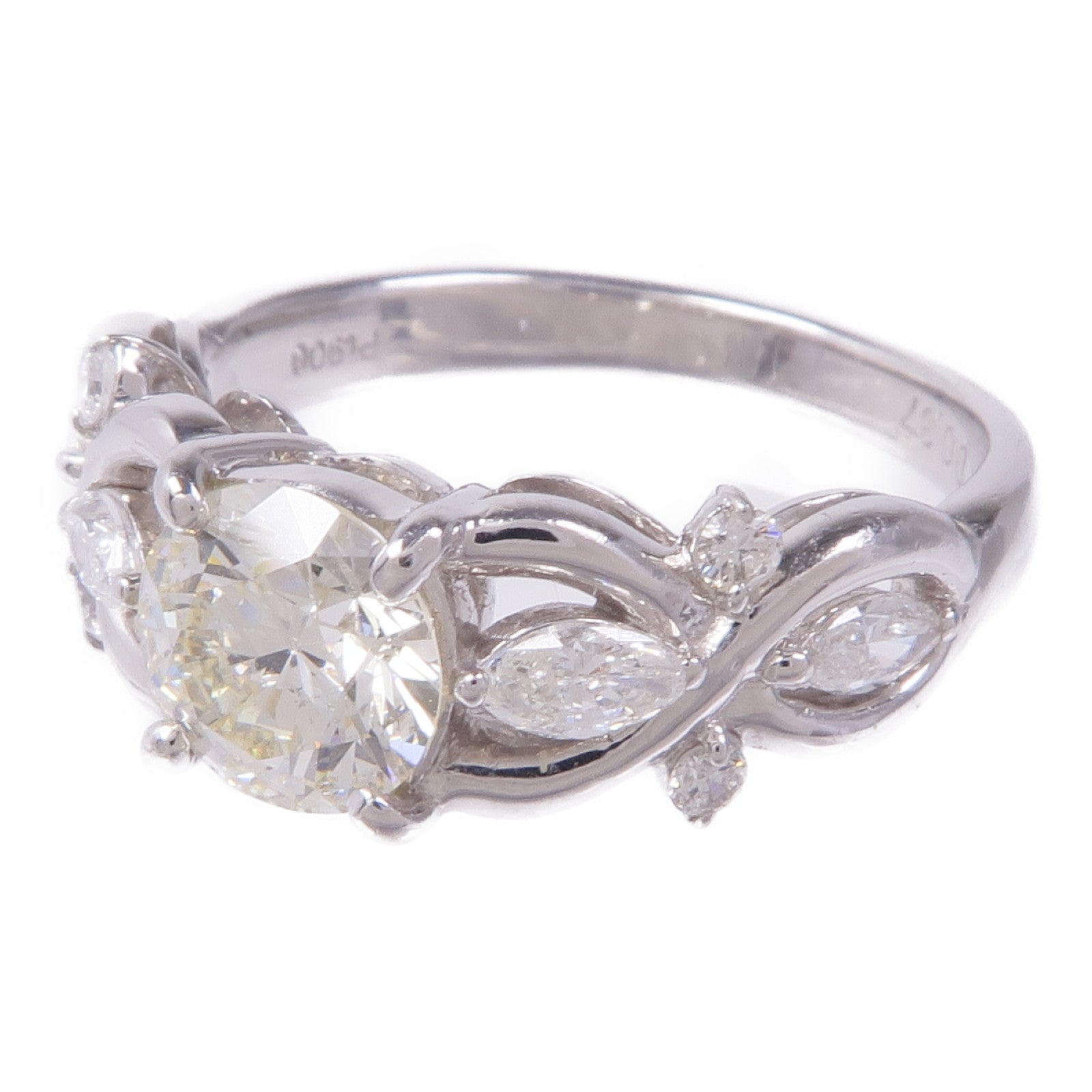JEWELRY PT900鉑金Diamond Ring鑽石戒指US#6.5