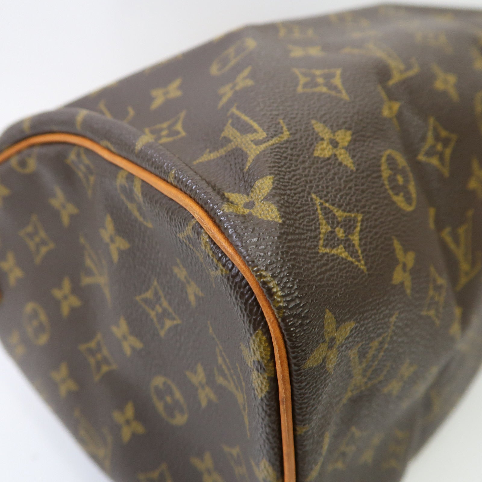 LOUIS VUITTON Monogram Speedy 30金扣手挽袋啡色