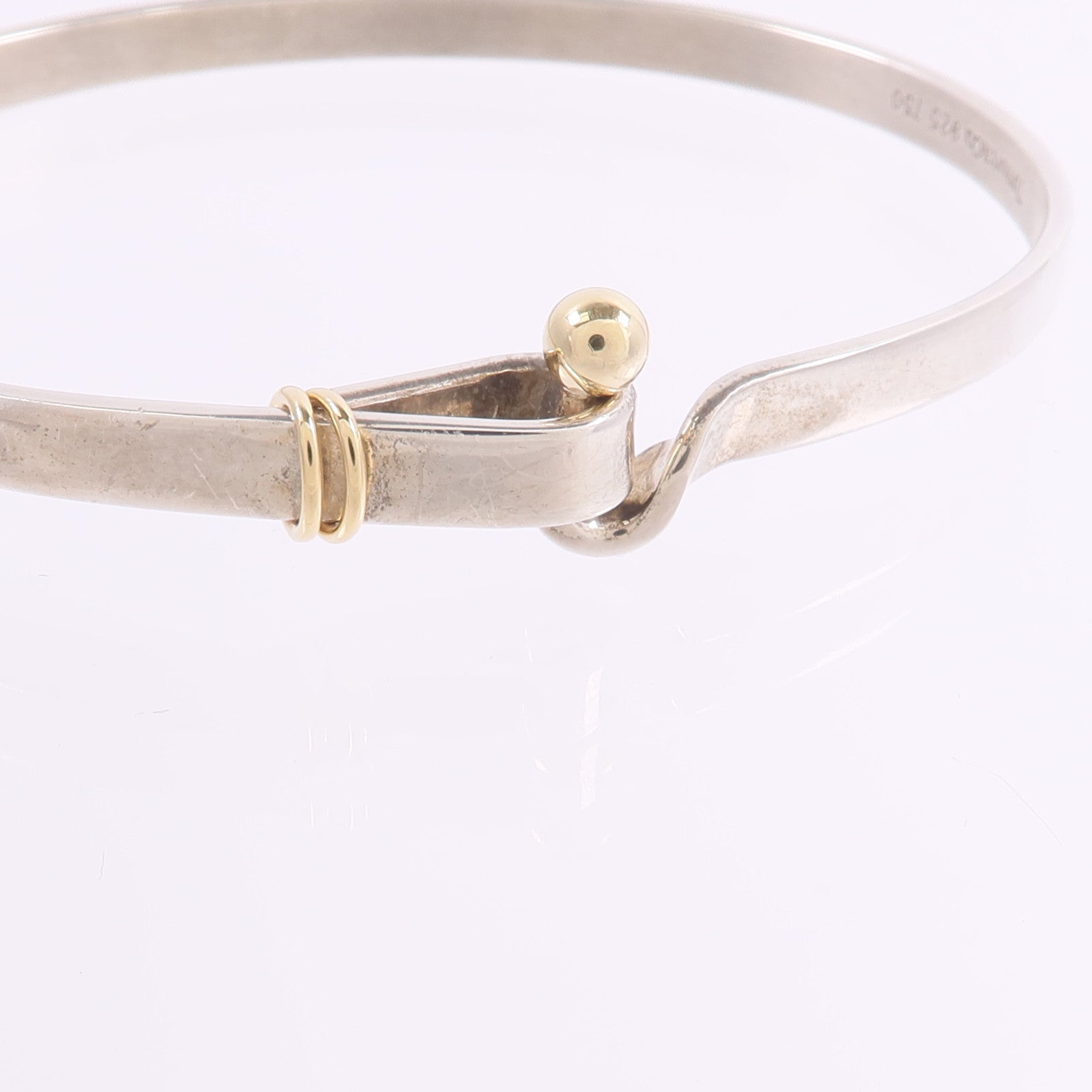 TIFFANY＆CO 925純銀/18K黃金Love Knot Bracelet手鐲