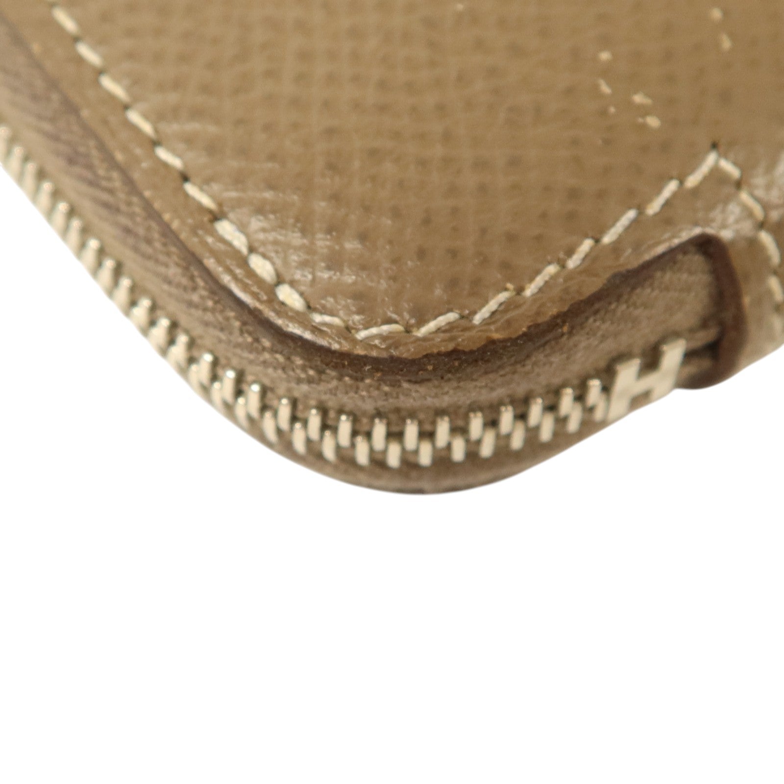 HERMES Epsom皮革Silk in Azap Long Wallet銀扣長錢包Etoupe