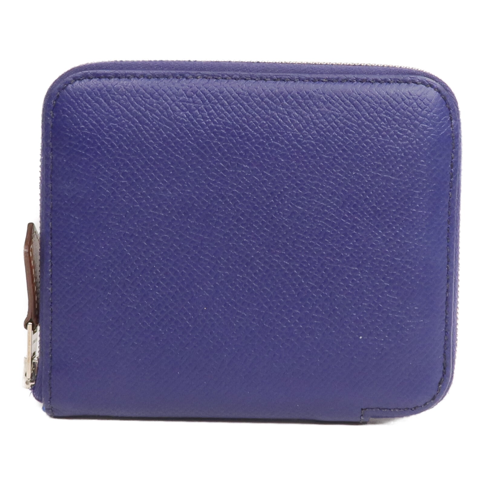 HERMES Epsom皮革Silk In Compact Wallet錢包Ultraviolet