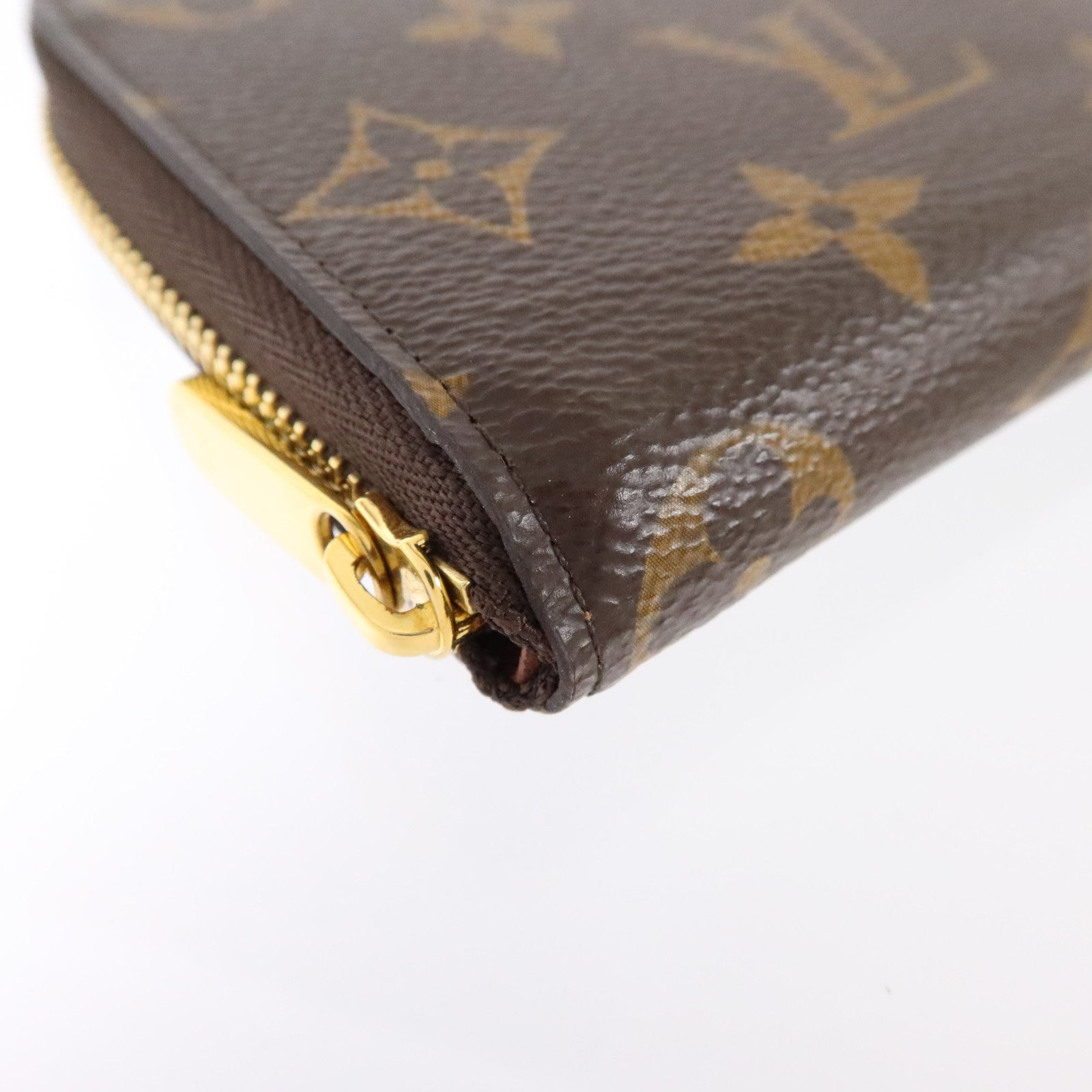 LOUIS VUITTON Monogram Zippy Coin Case金扣零錢包