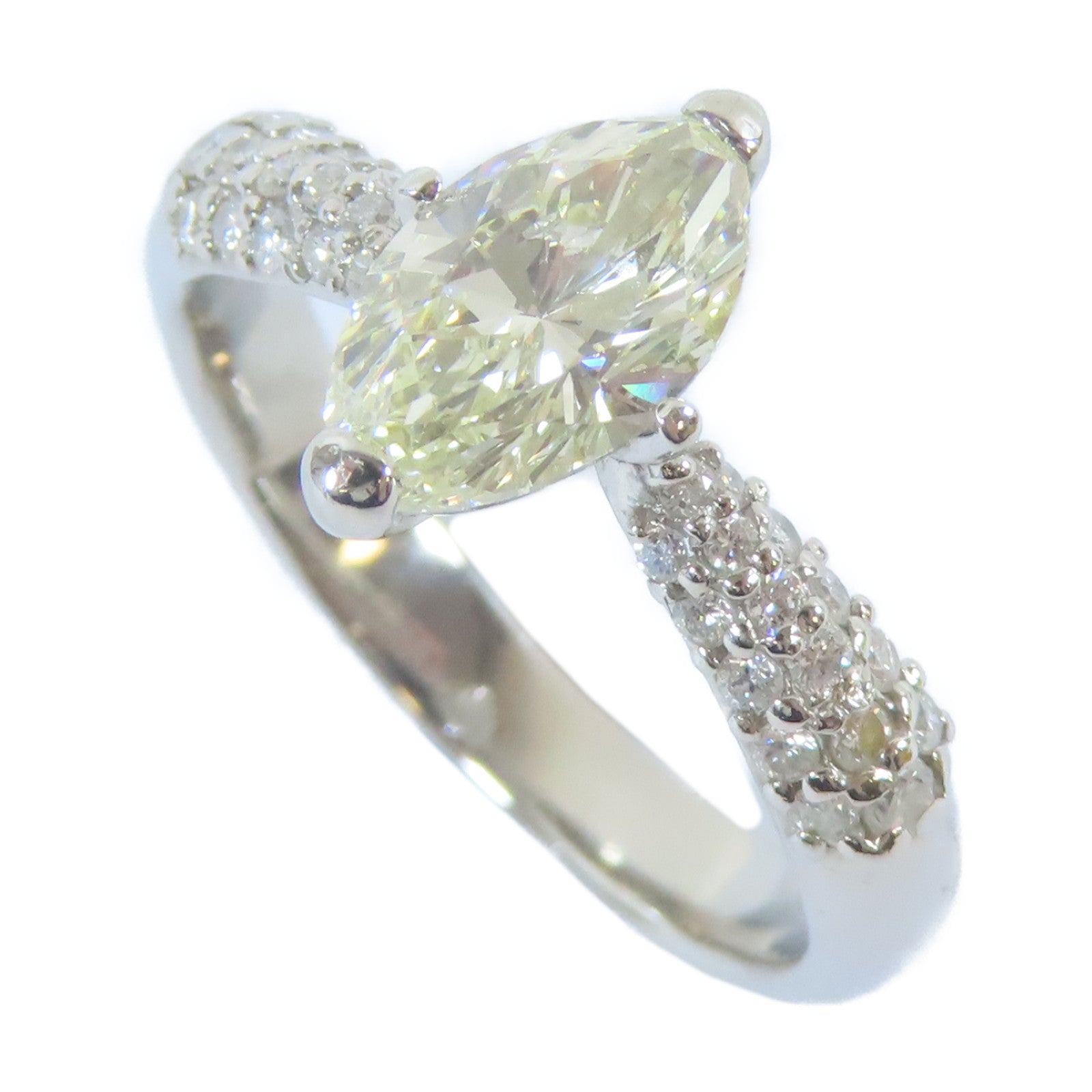 JEWELRY 【激減優惠】PT900白金Ring1.34ct鑽石戒指US#7.25