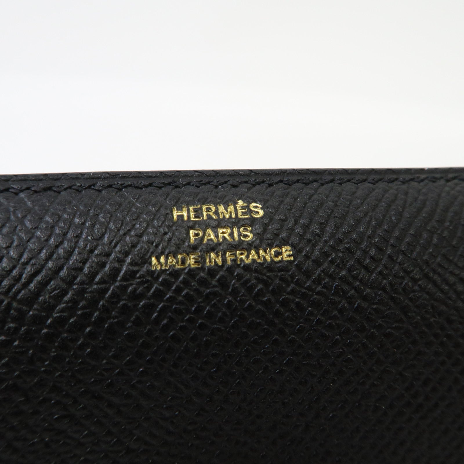 HERMES Epsom皮革Clic 12 Wallet金扣錢包黑色