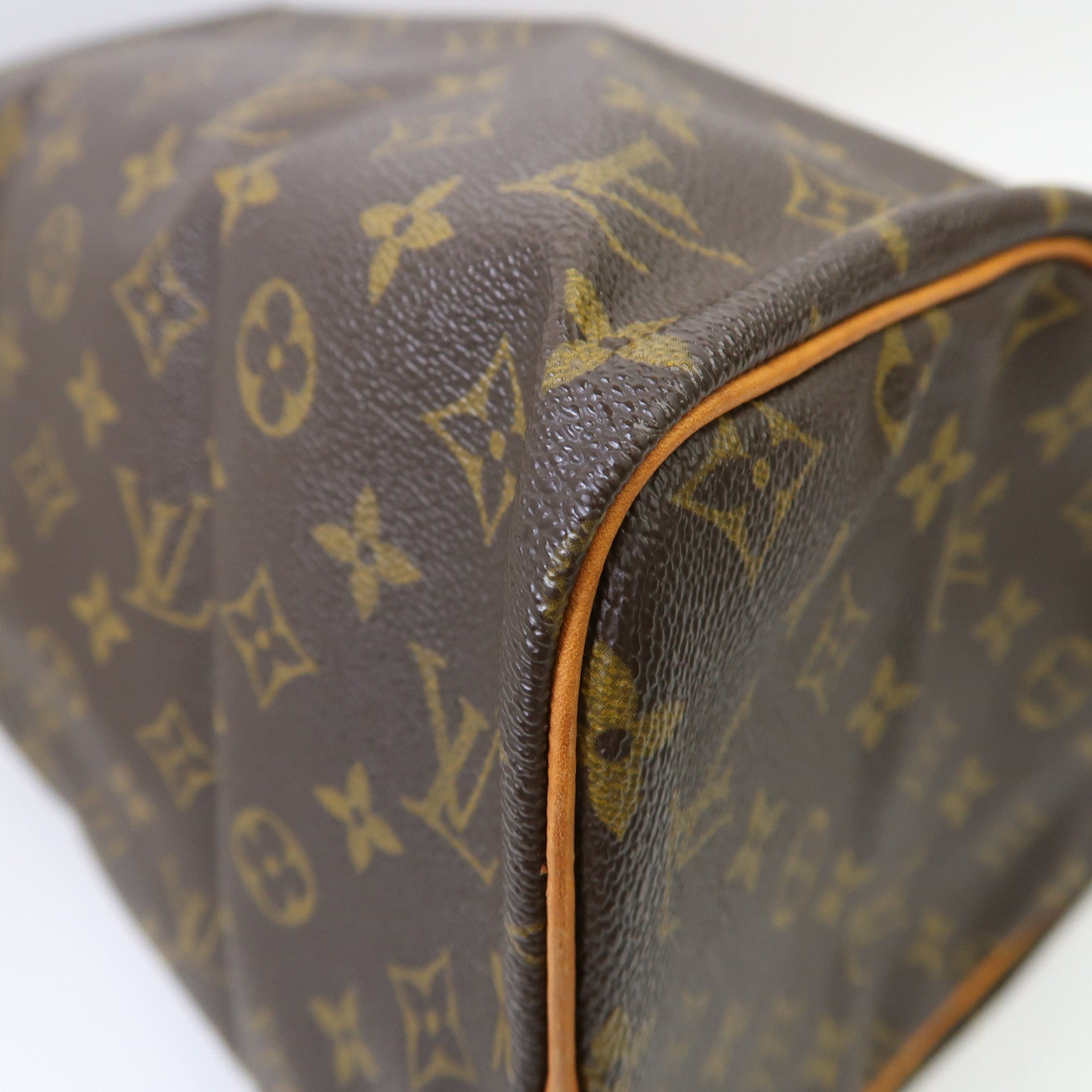 LOUIS VUITTON Monogram Speedy 30金扣手挽袋啡色