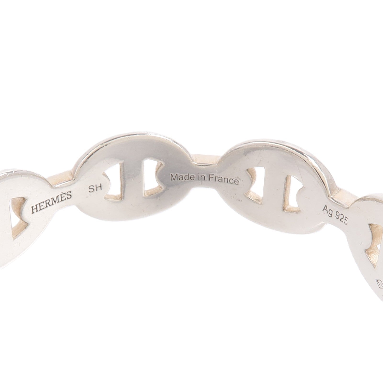 HERMES 925純銀Chain d'Ancre Enchainee Bracelet手鐲