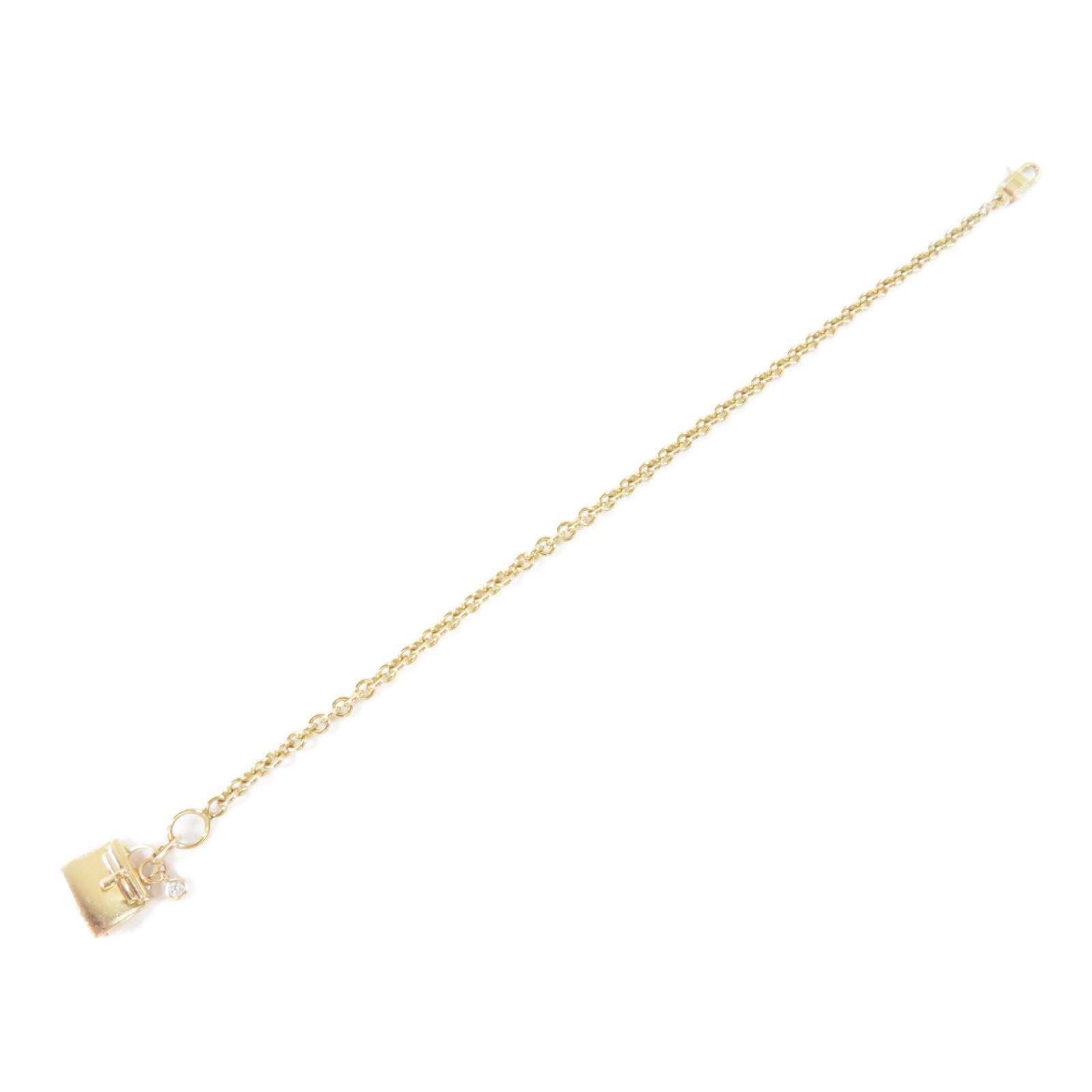 HERMES 【激減優惠】18K玫瑰金Kelly Bag Charm Bracelet手鏈