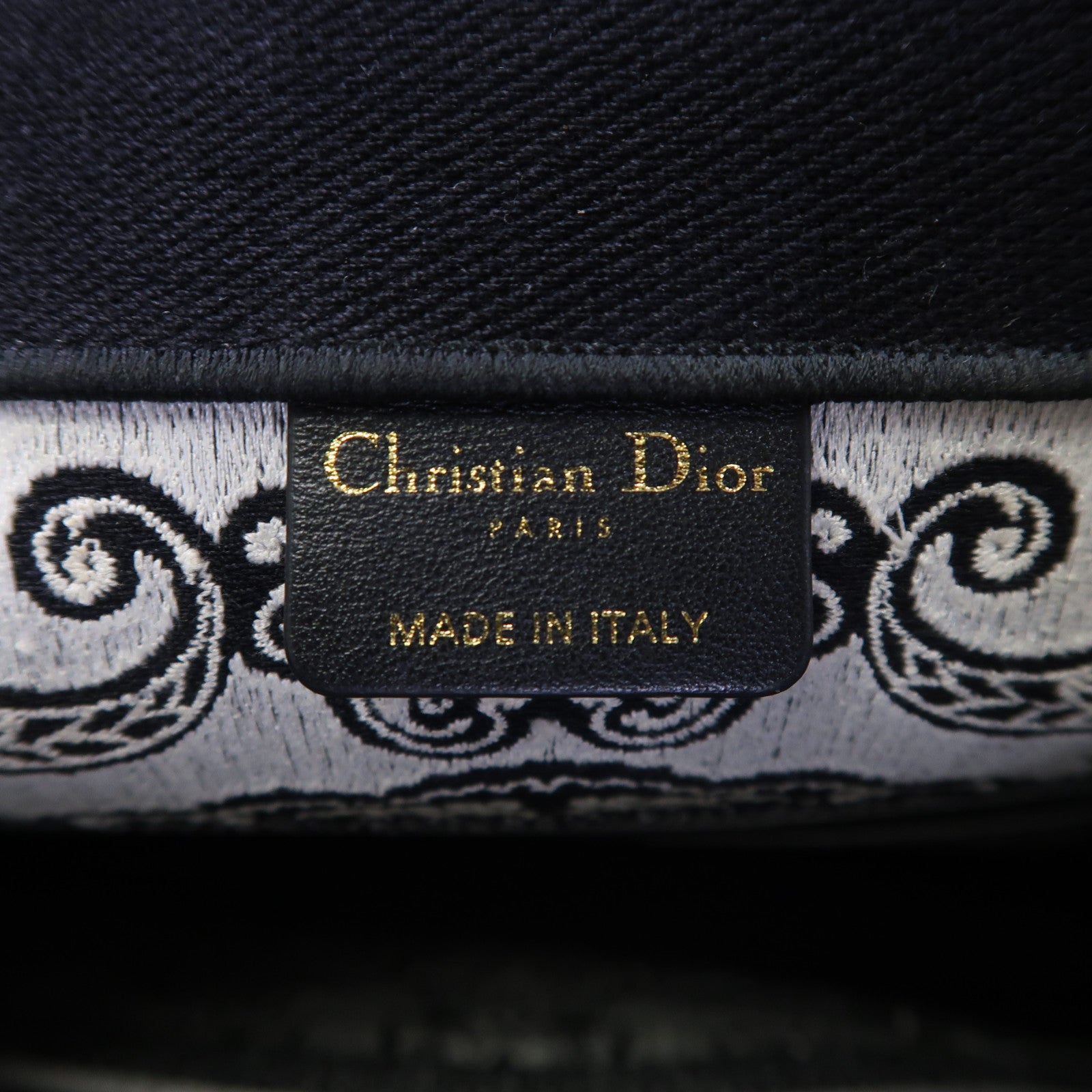 Dior 帆布Book Tote Medium手挽袋黑色/白色