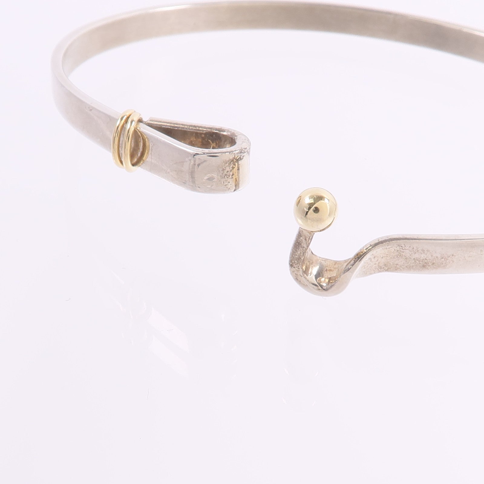 TIFFANY＆CO 925純銀/18K黃金Love Knot Bracelet手鐲