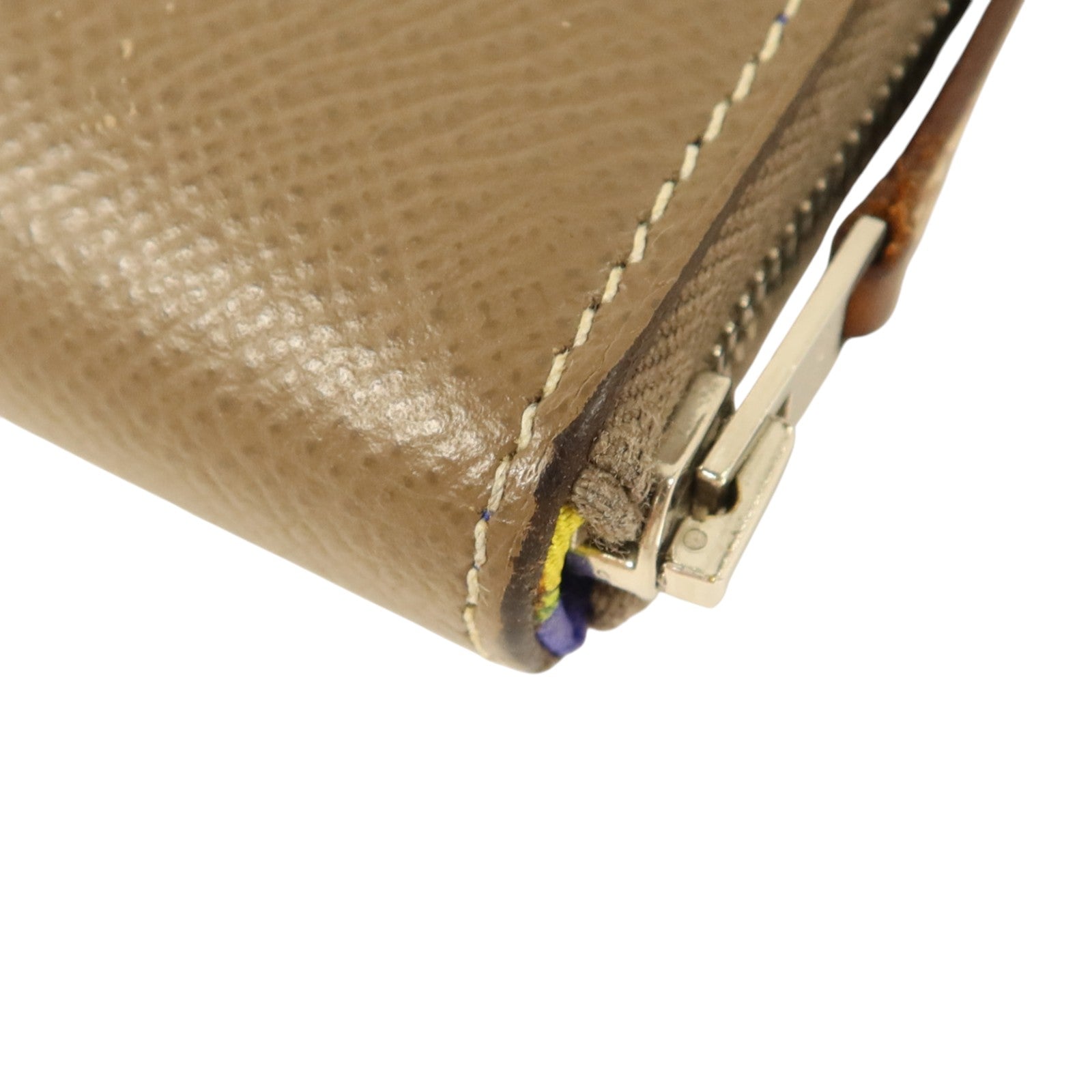 HERMES Epsom皮革Silk in Azap Long Wallet銀扣長錢包Etoupe