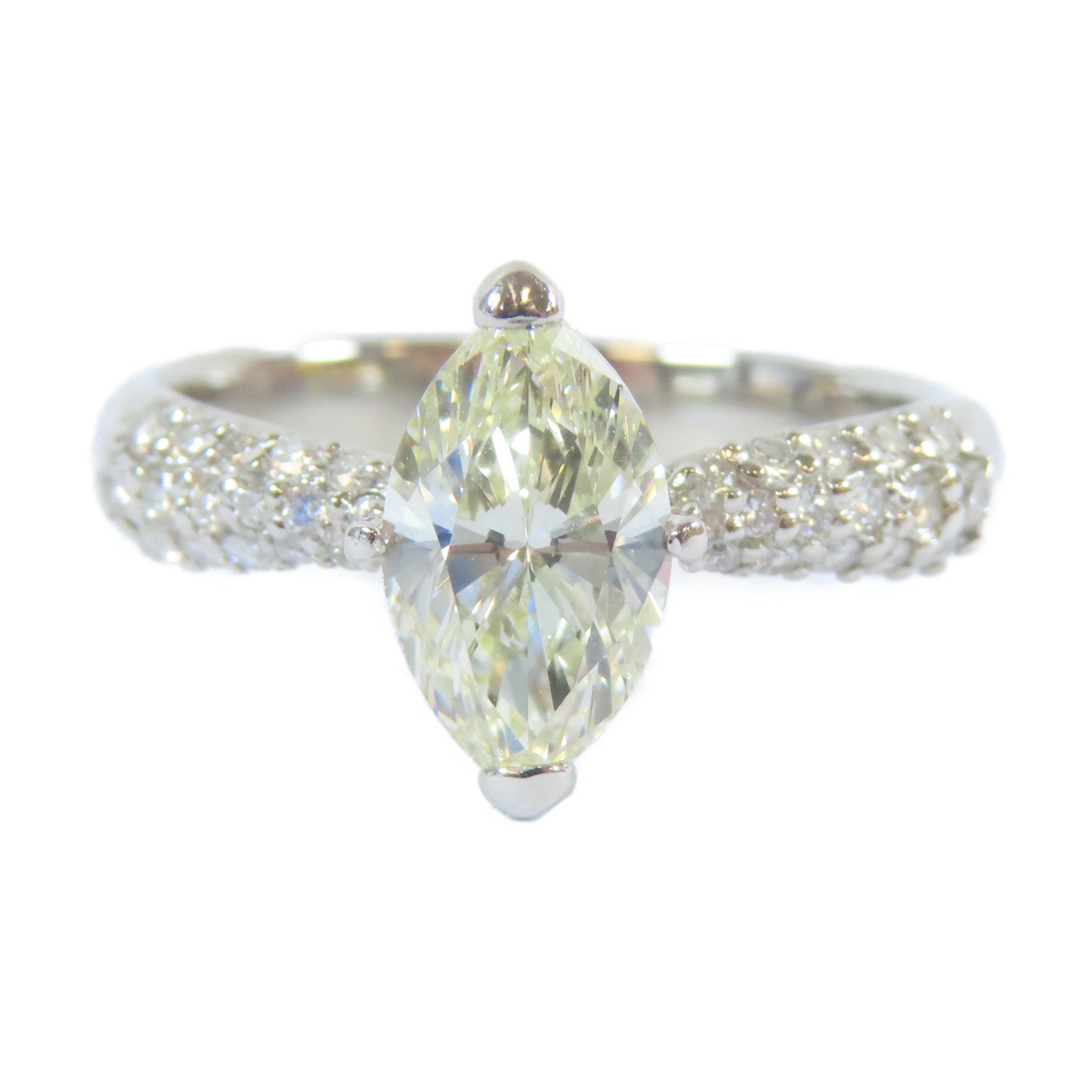 JEWELRY 【激減優惠】PT900白金Ring1.34ct鑽石戒指US#7.25