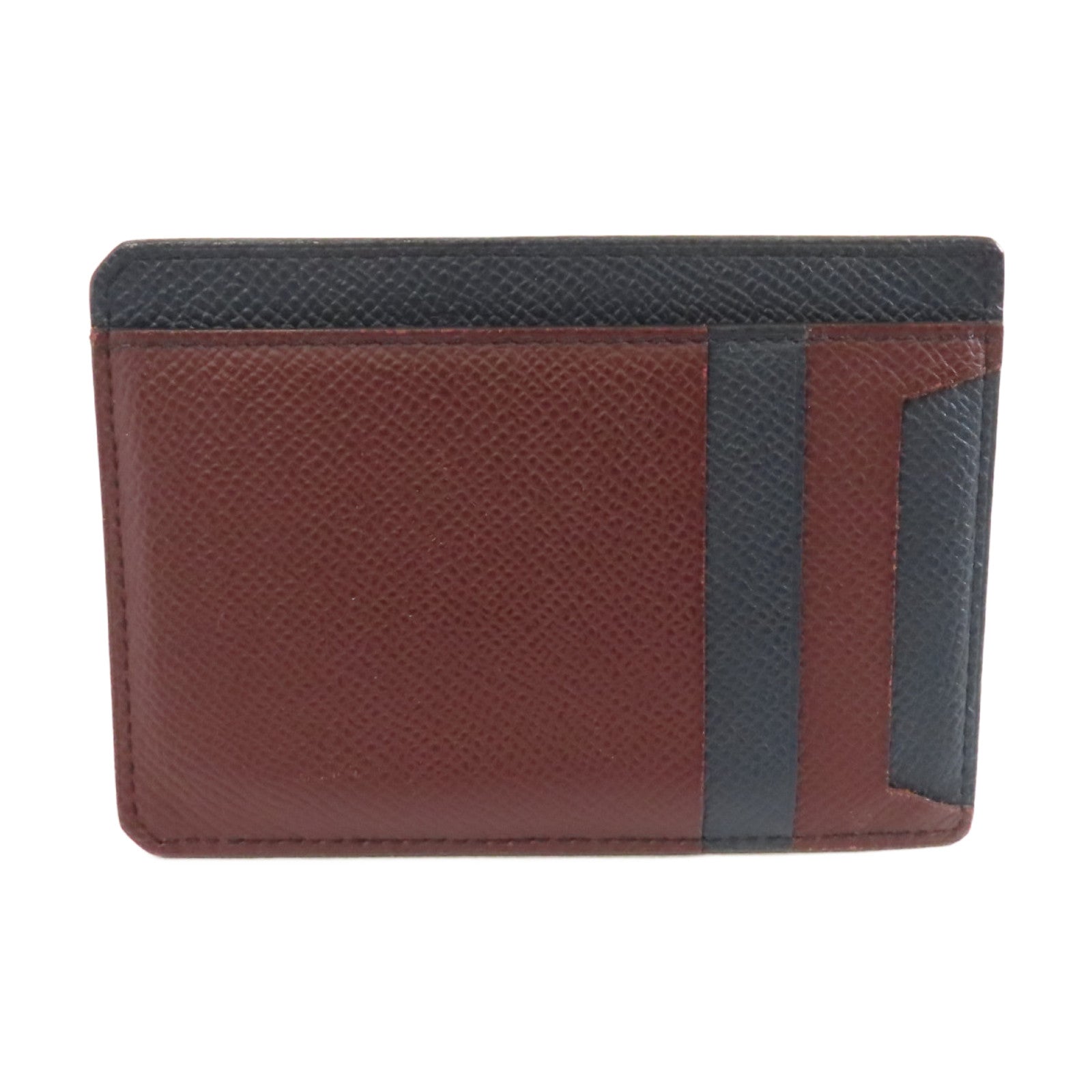 HERMES Epsom皮革Card Case卡片套藍色/紅色