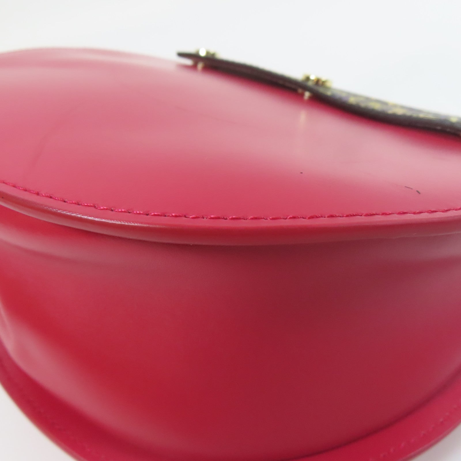 Furla 【激減優惠】牛皮皮革Shoulder Bag金扣鏈帶肩背袋紅色