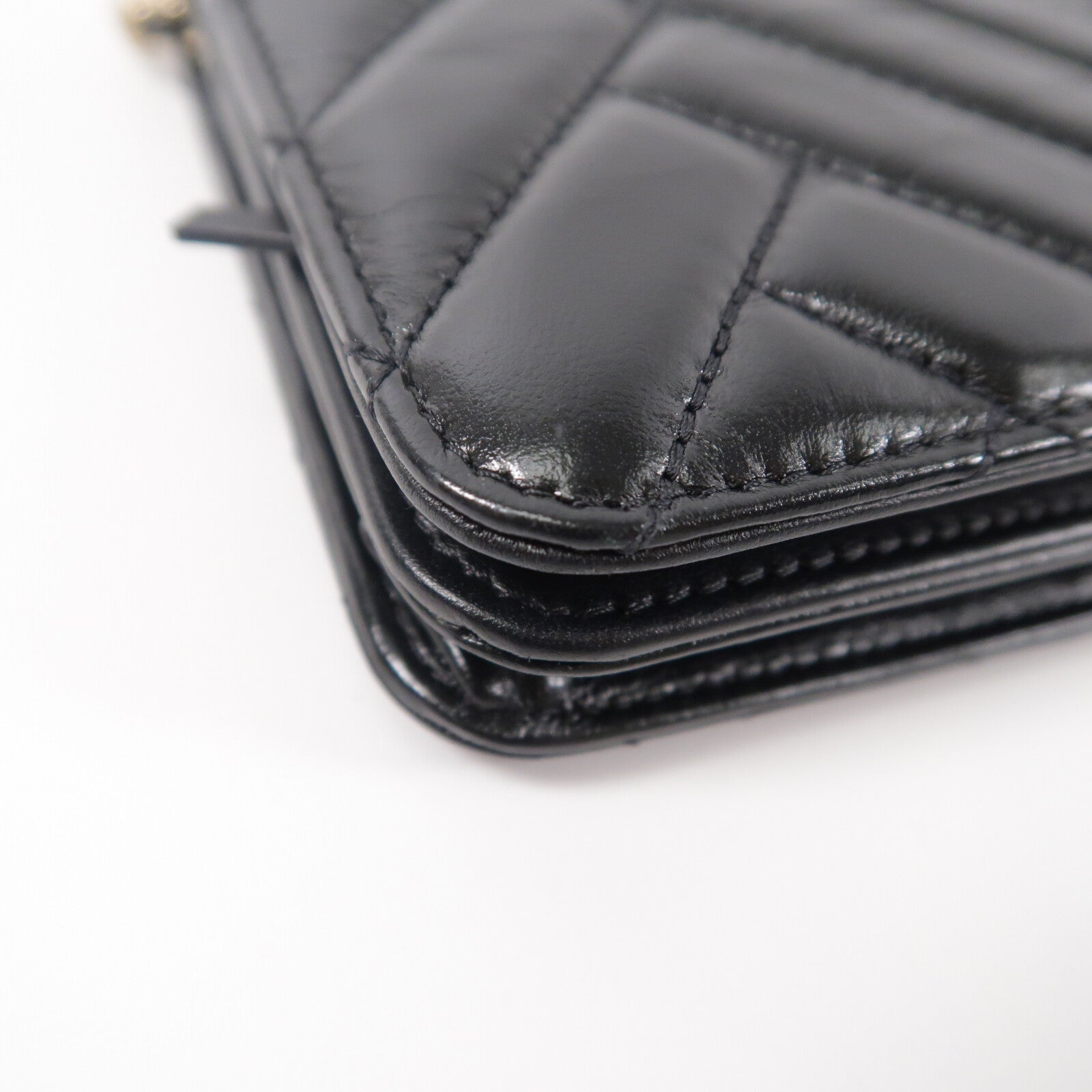 CHANEL 羊皮皮革WOC Wallet On Chain鏈帶肩背袋