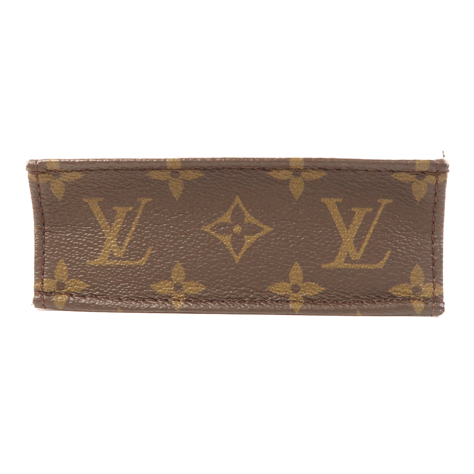 LOUIS VUITTON LV GHW Petit Sac Plat 2 Way Shoulder Bag M81295 Monogram Brown