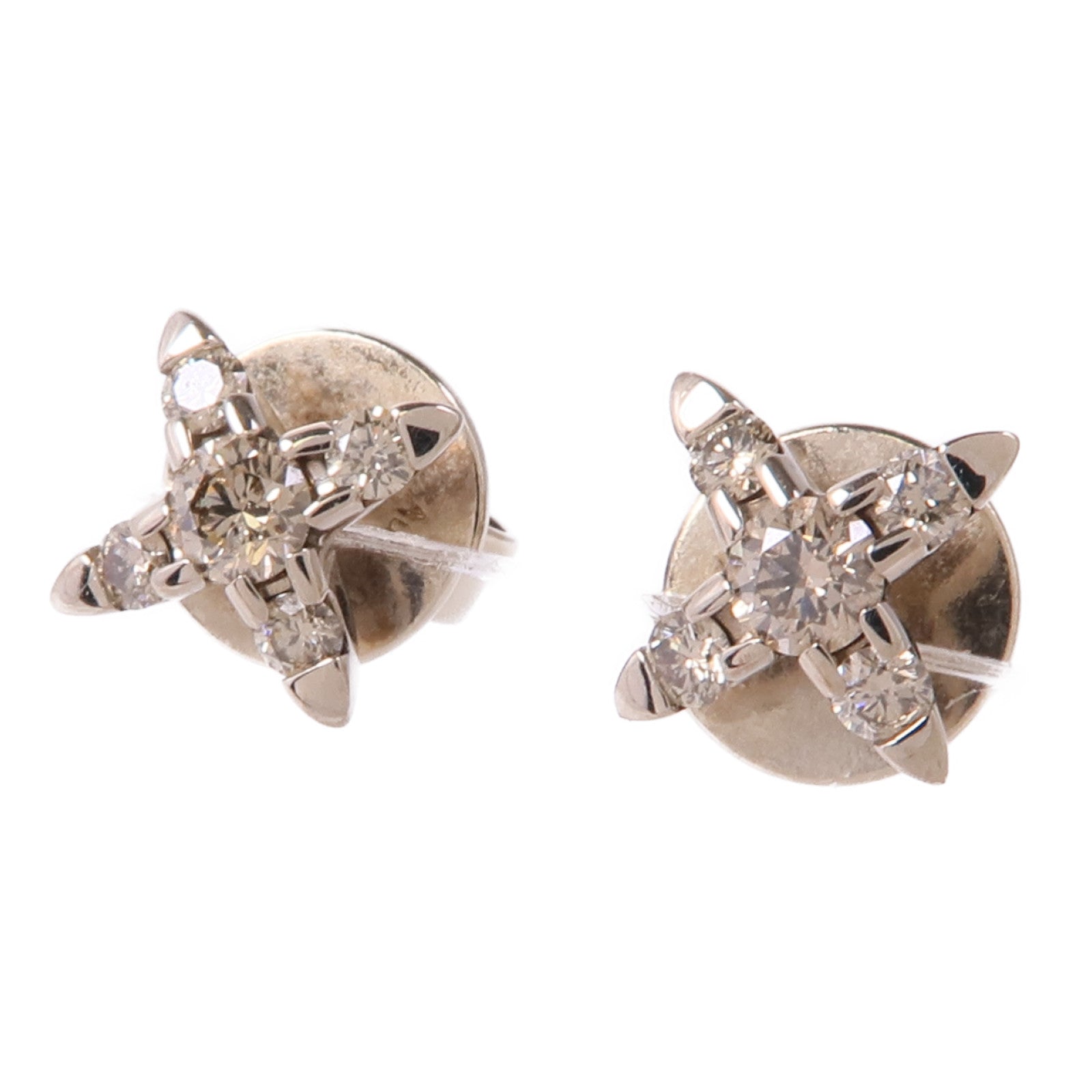 KASHIKEY 【激減優惠】18K白金Brown Diamond Earrings鑽石耳環