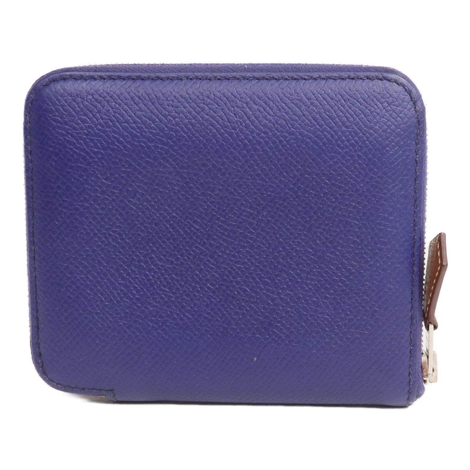 HERMES Epsom皮革Silk In Compact Wallet錢包Ultraviolet