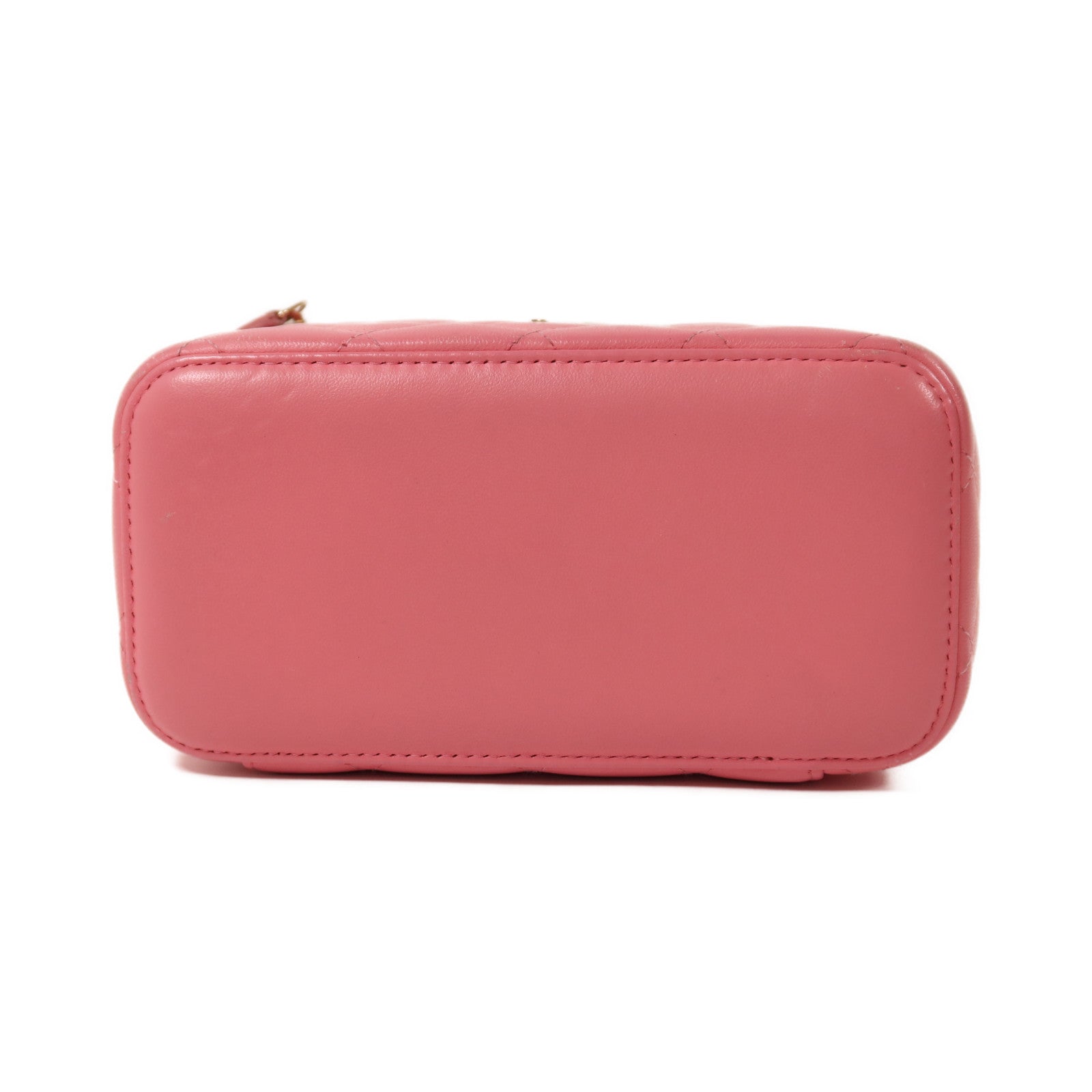 CHANEL 羊皮皮革Vanity Case金扣鏈帶肩背袋
