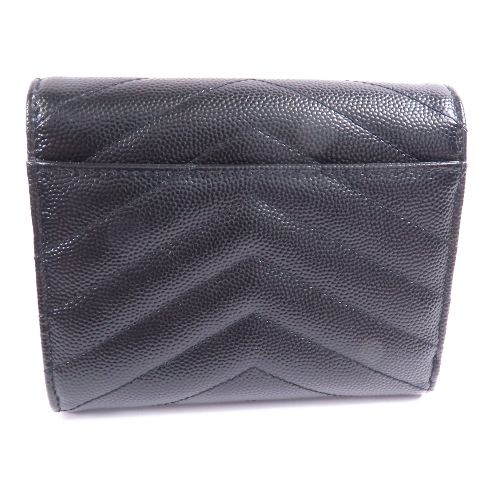SAINT LAURENT 牛皮皮革Wallet金扣錢包
