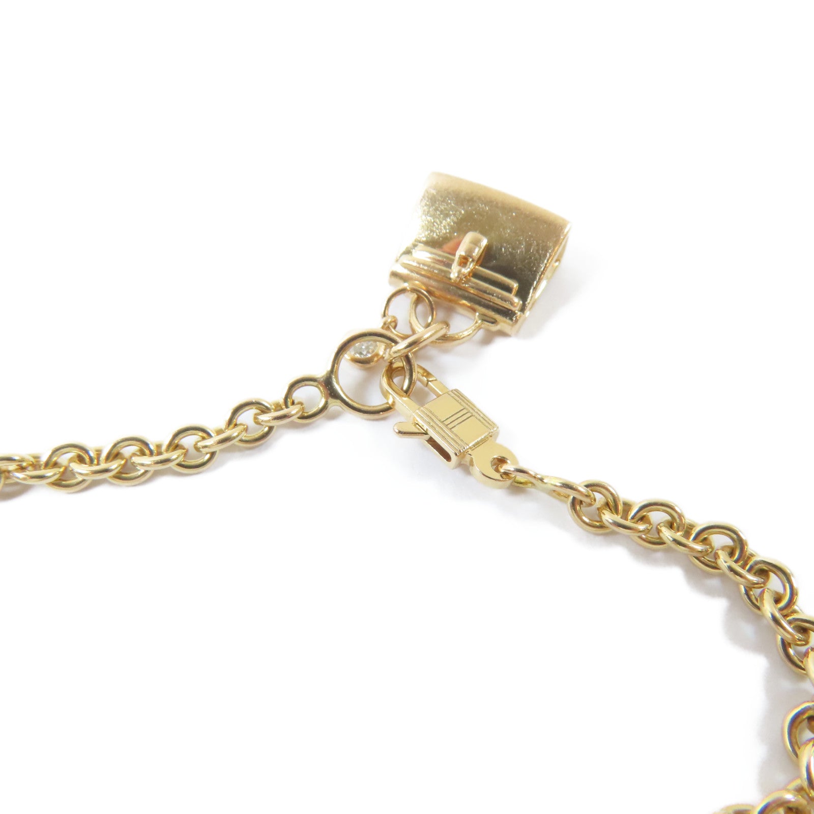 HERMES 【激減優惠】18K玫瑰金Kelly Bag Charm Bracelet手鏈