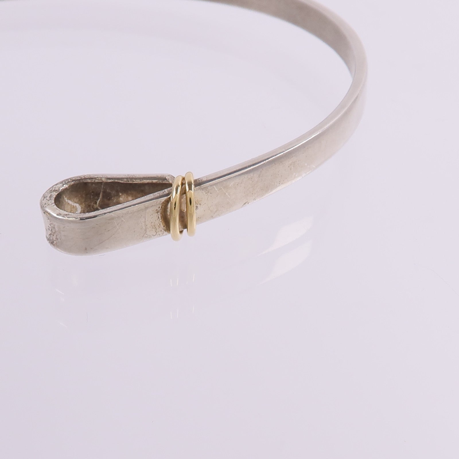 TIFFANY＆CO 925純銀/18K黃金Love Knot Bracelet手鐲