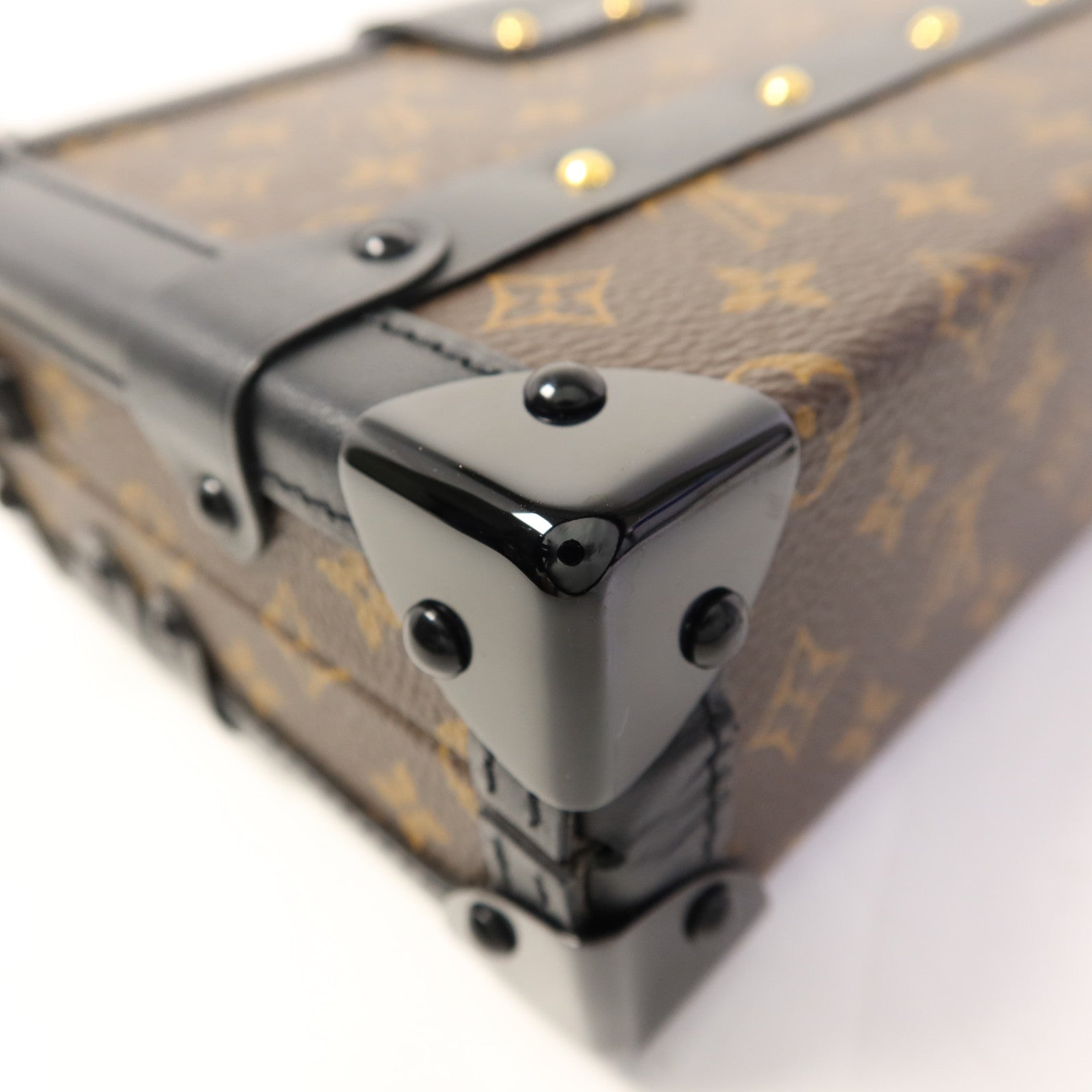 LOUIS VUITTON Monogram Petite Malle金扣肩背袋