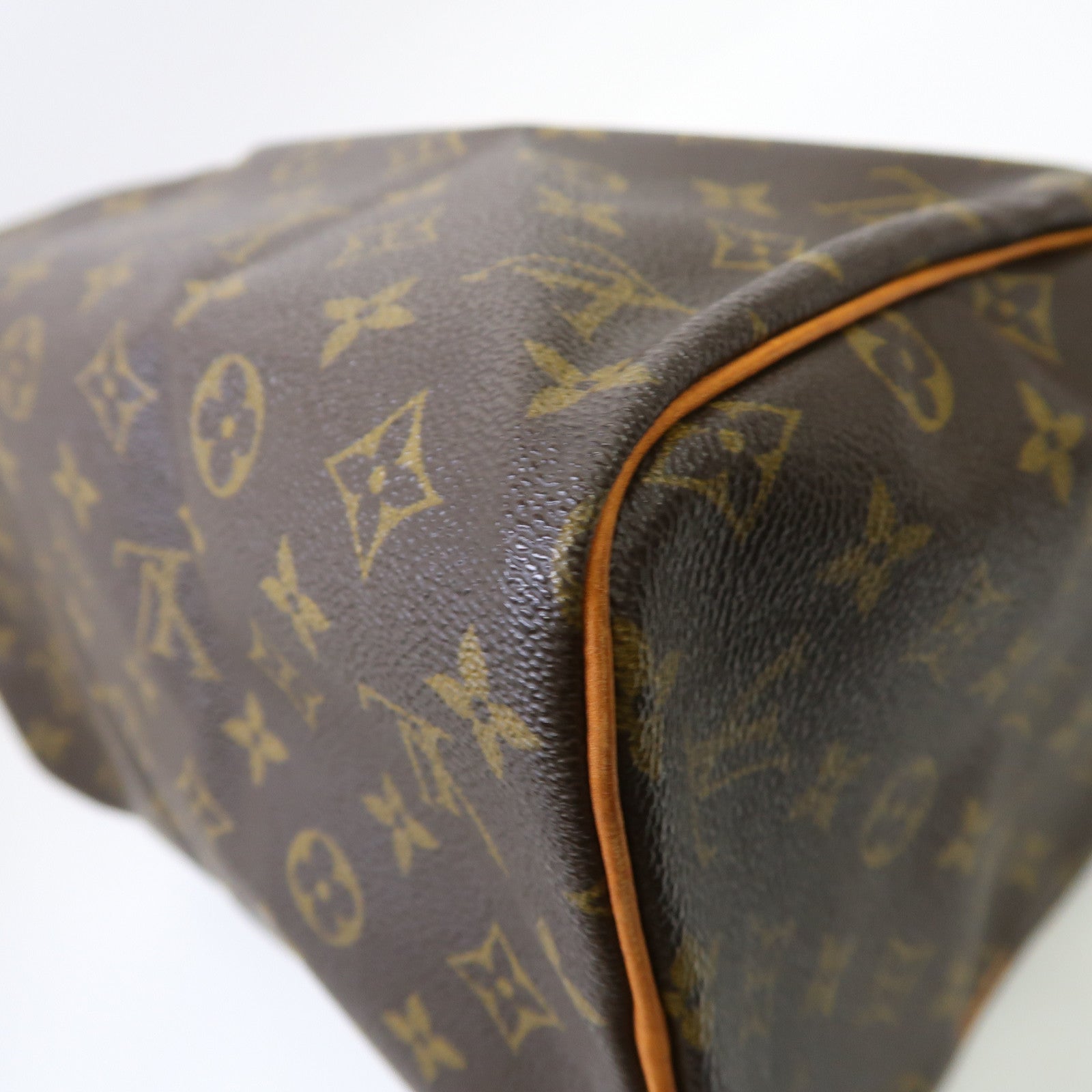 LOUIS VUITTON Monogram Speedy 30金扣手挽袋啡色