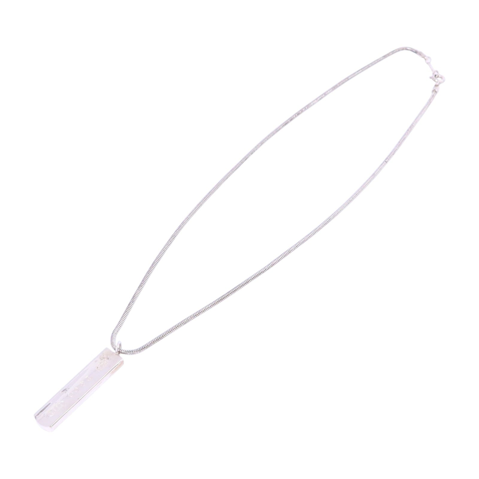 TIFFANY＆CO 925純銀1837 Bar Necklace銀扣項鏈