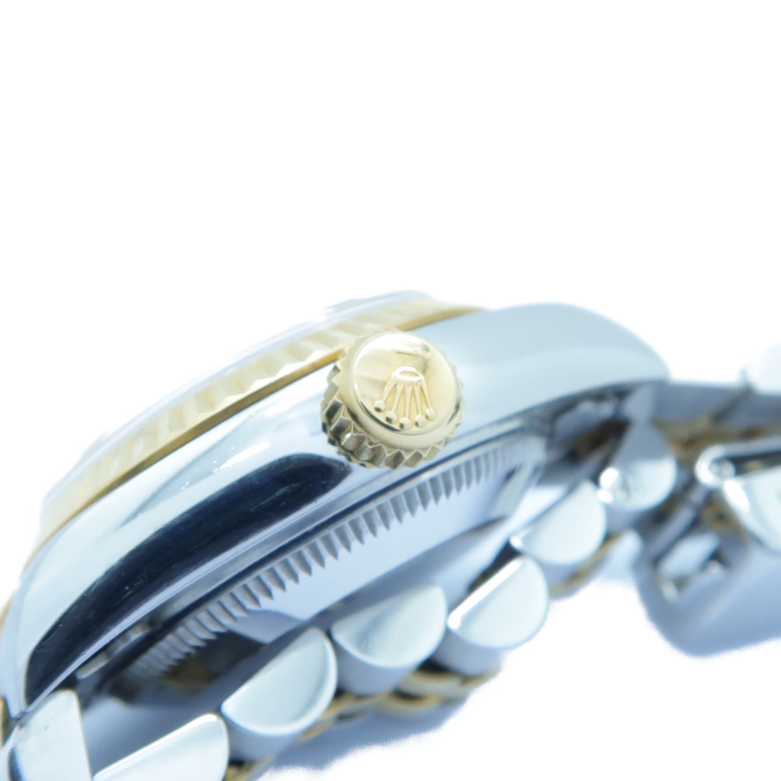 ROLEX Datejust 18K玫瑰金/不鏽鋼手錶自動機芯銀色